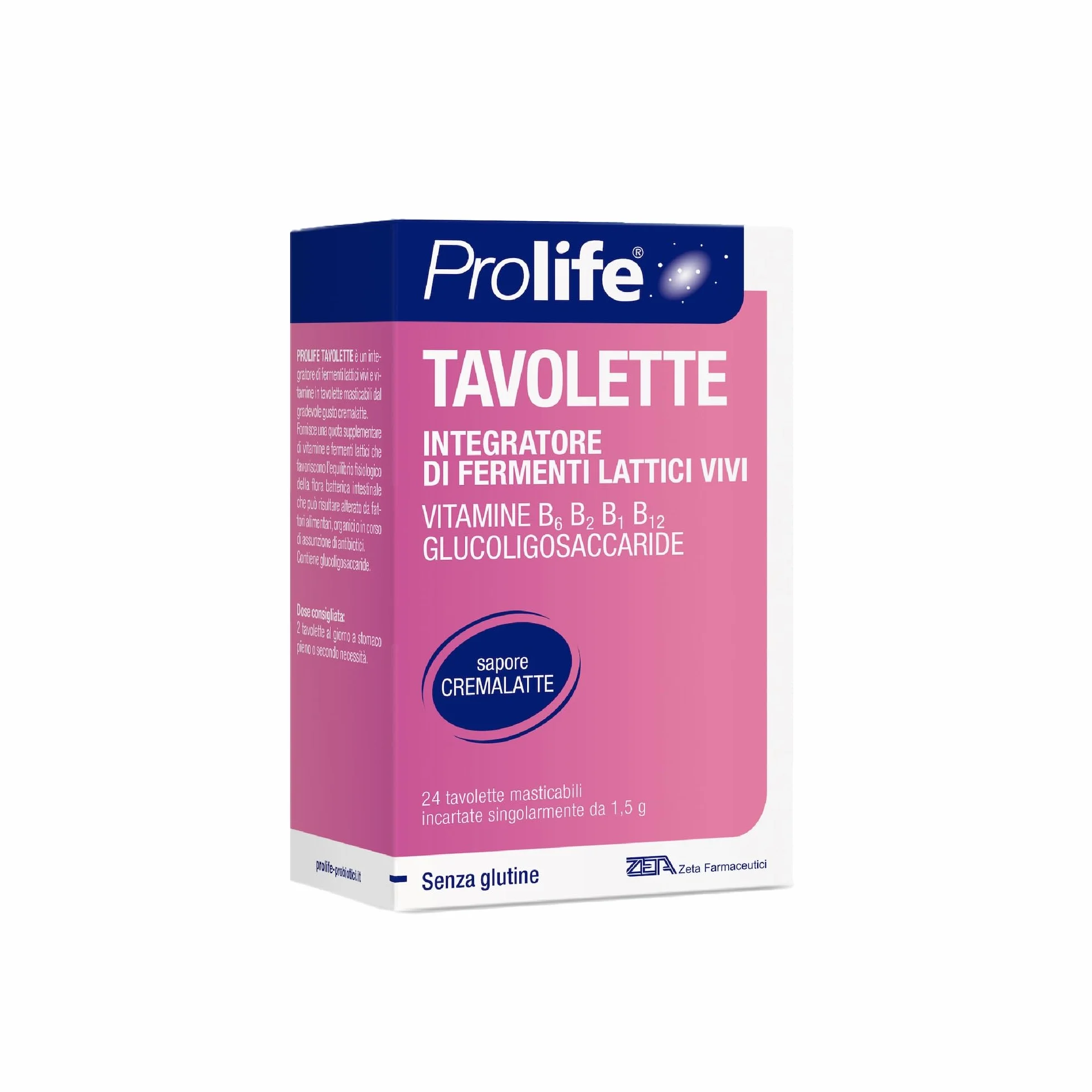 Prolife Tavolette Probiotici per Bambini 24 Masticabili Regolarità Intestinale Senza Glutine