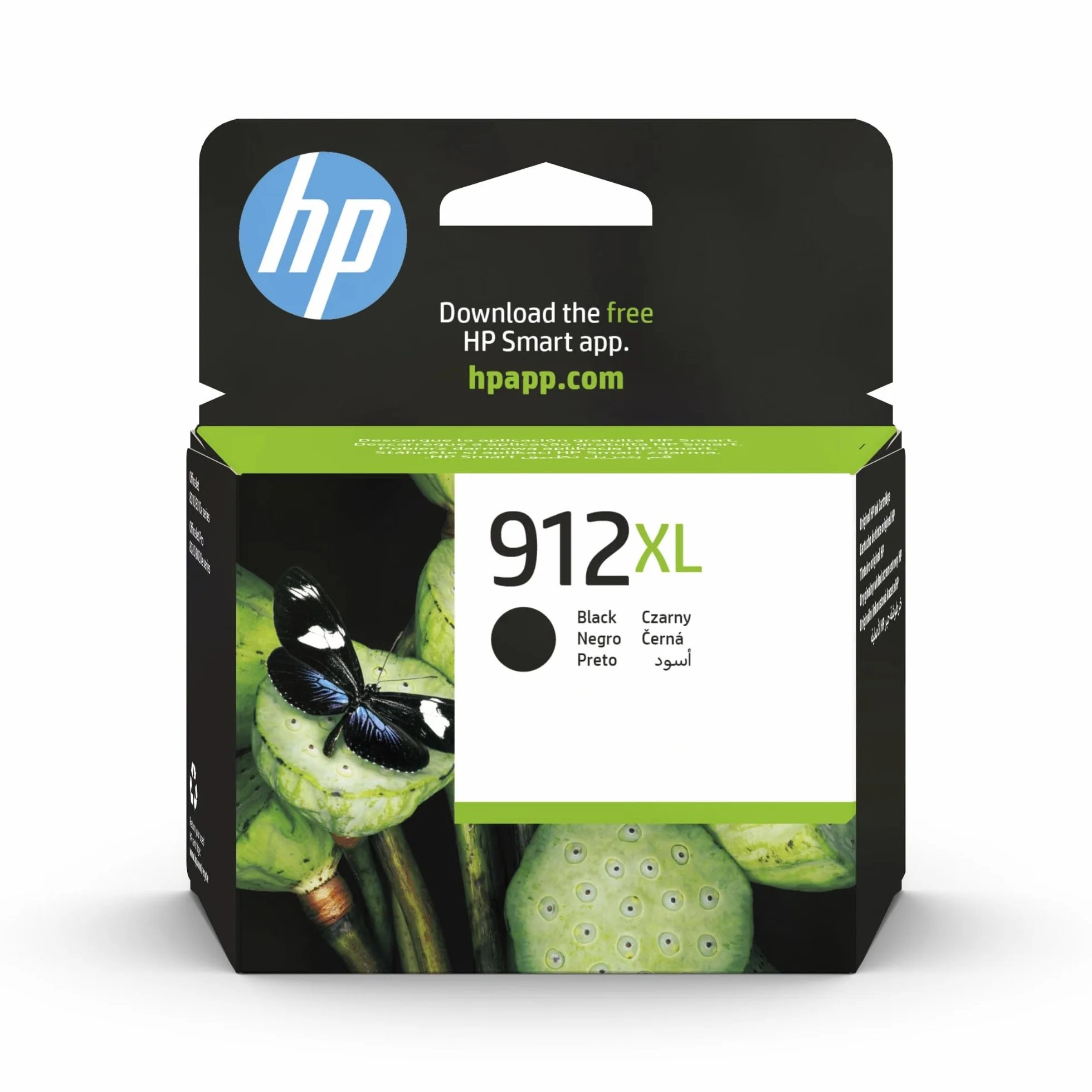 HP 912XL Nero Cartuccia Originale Alta Capacità 825 Pagine Compatibile OfficeJet Pro 8010 8020