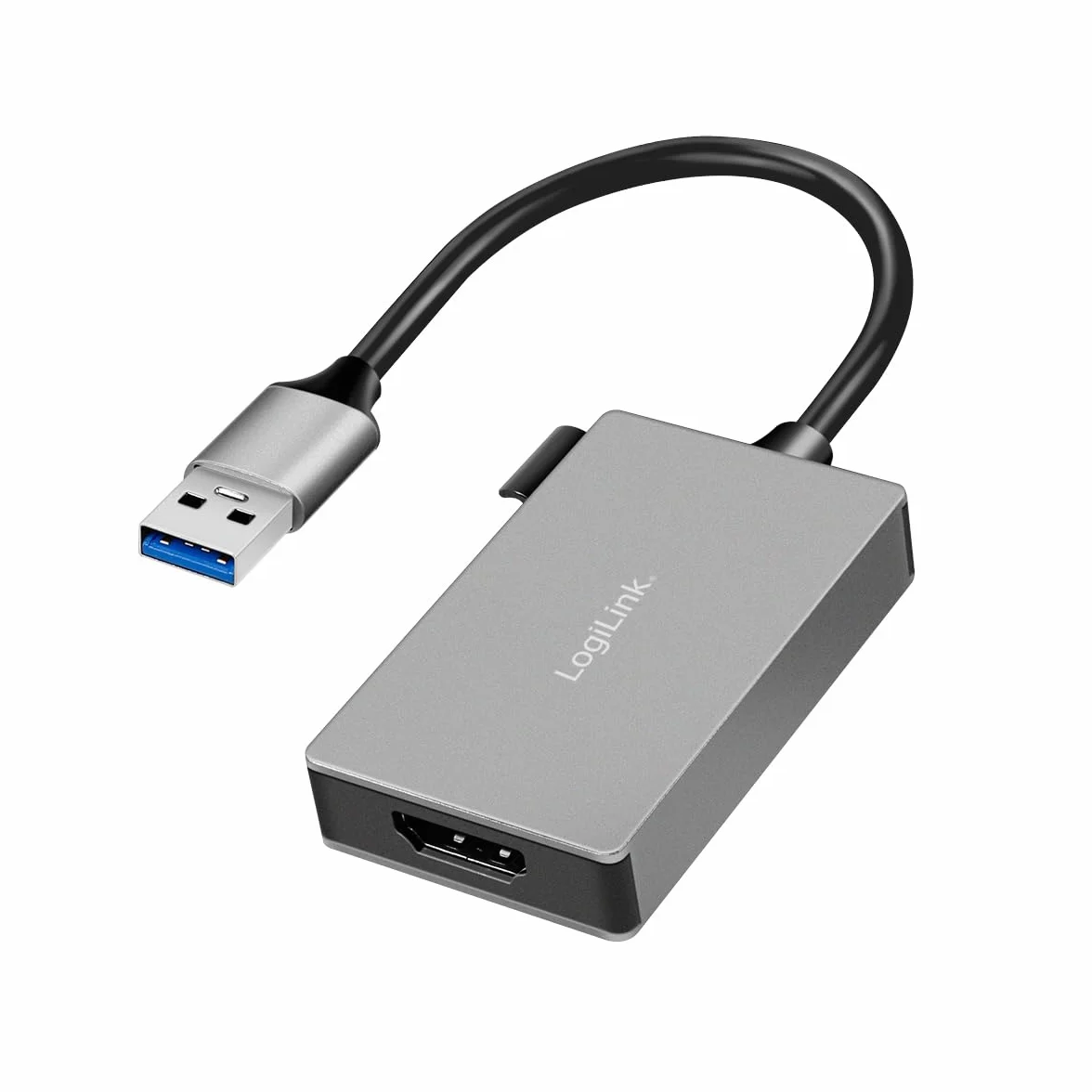 Logilink UA0233A - Adattatore USB 3.0 a HDMI (spina USB-A a presa HDMI), 0,15 m
