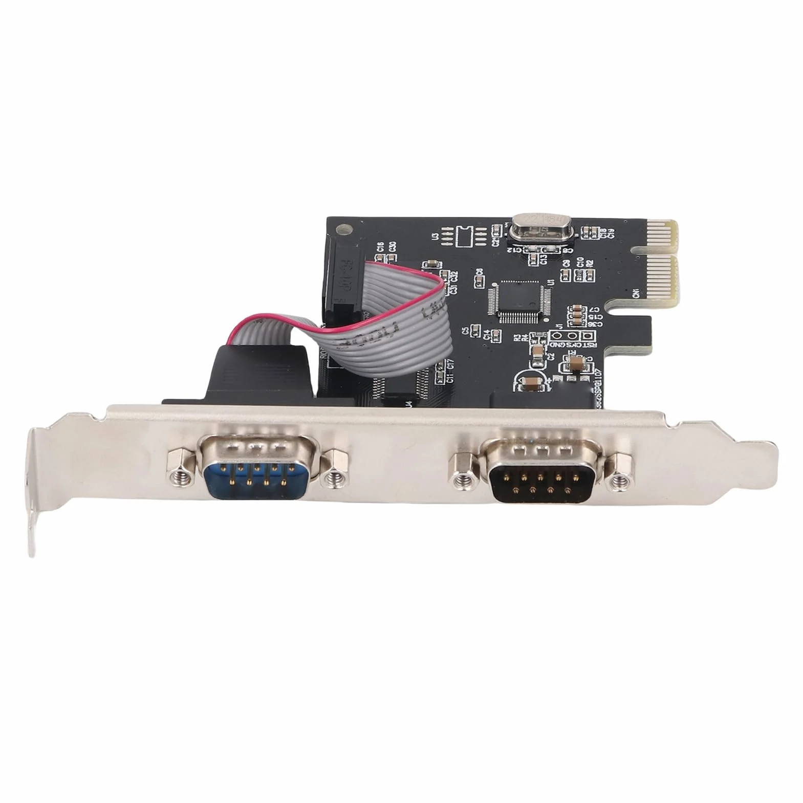 VBESTLIFE Scheda Combinata Parallela Seriale PCI con Duali Porte Seriali 232, Scheda Adattatore Combinato PCI, Controller della Scheda di Espansione PCI, Scheda PCI a Stampante