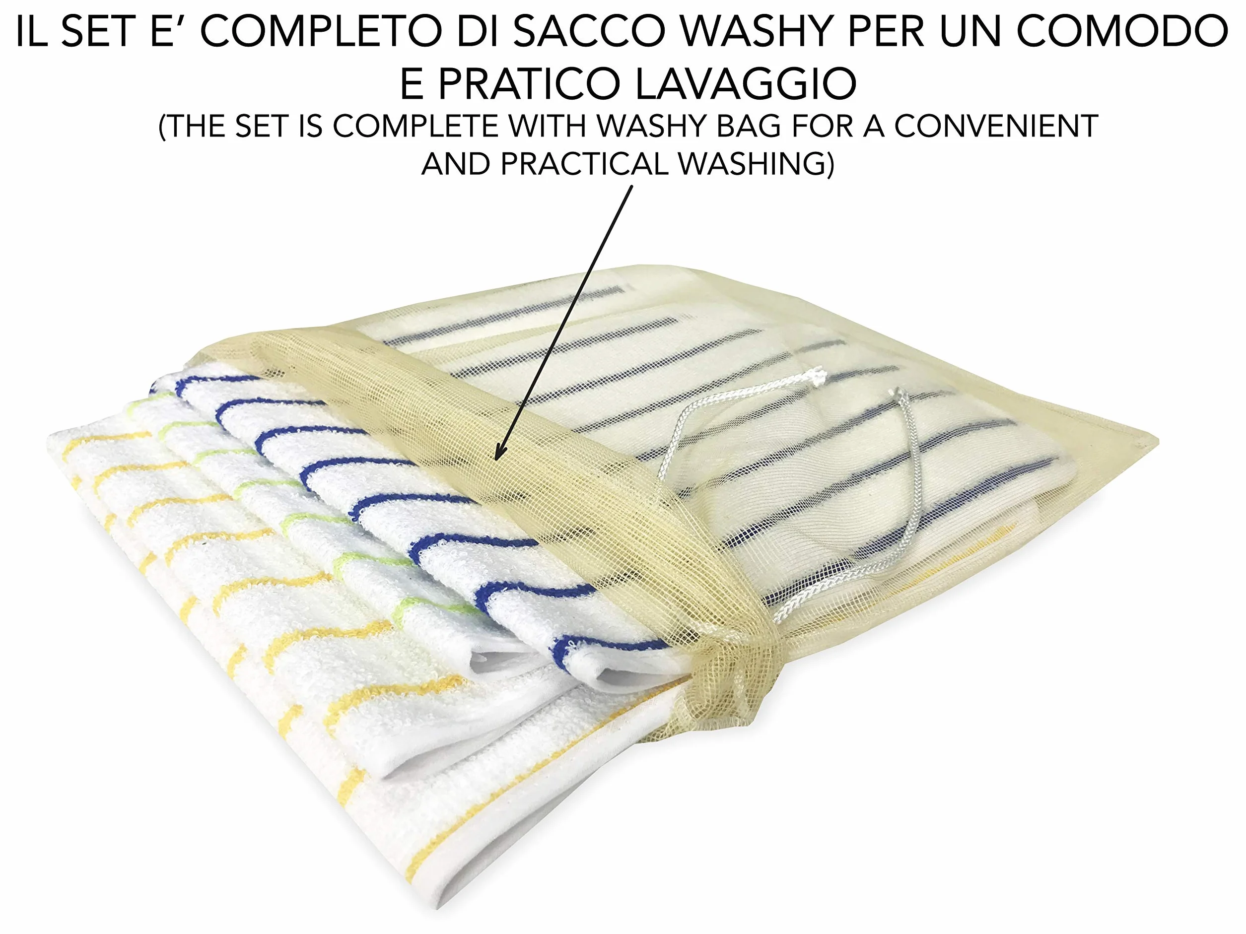 Bavaglio Adulto Impermeabile LOUIS con Lacci Antimacchia SMALL Set di 3