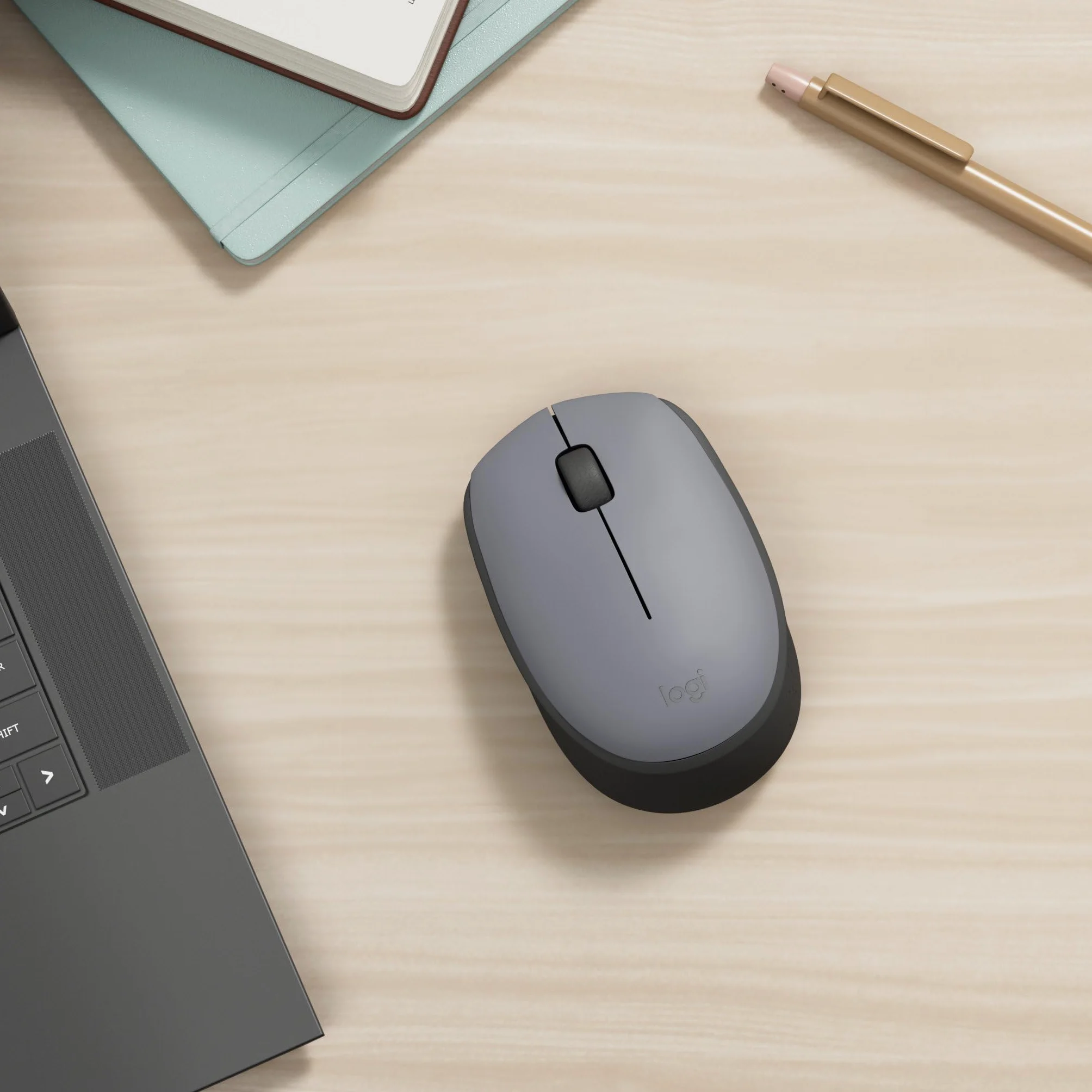 Logitech M170 Mouse Wireless 2.4 GHz Nano USB Ottico Ambidestro Grigio