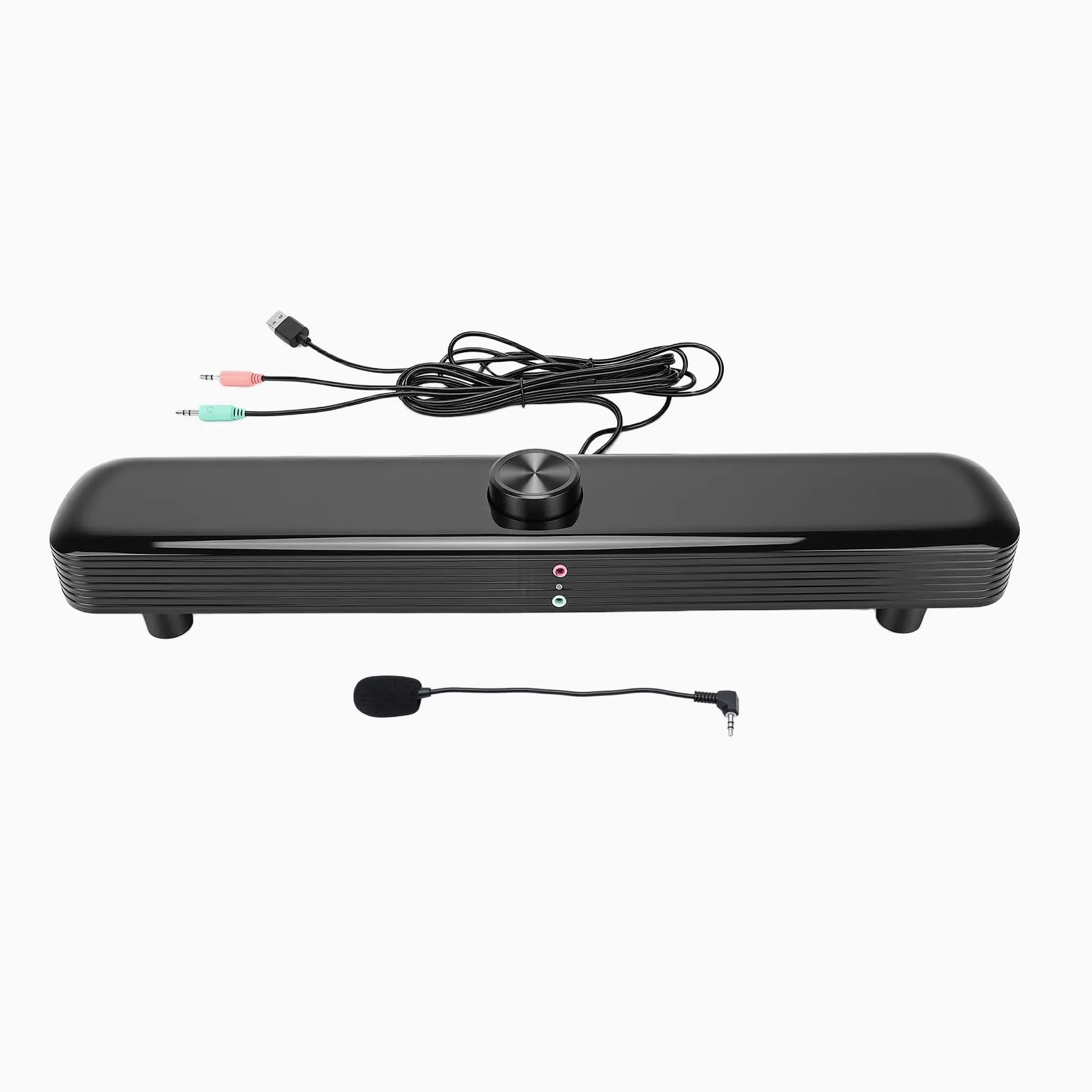 Altoparlante da Scrivania per Laptop con Audio 3D Ad Alto Rendimento Ed Effetti Luminosi Unici per Uso Personale e Streaming, Design ABS Resistente, 1 unità