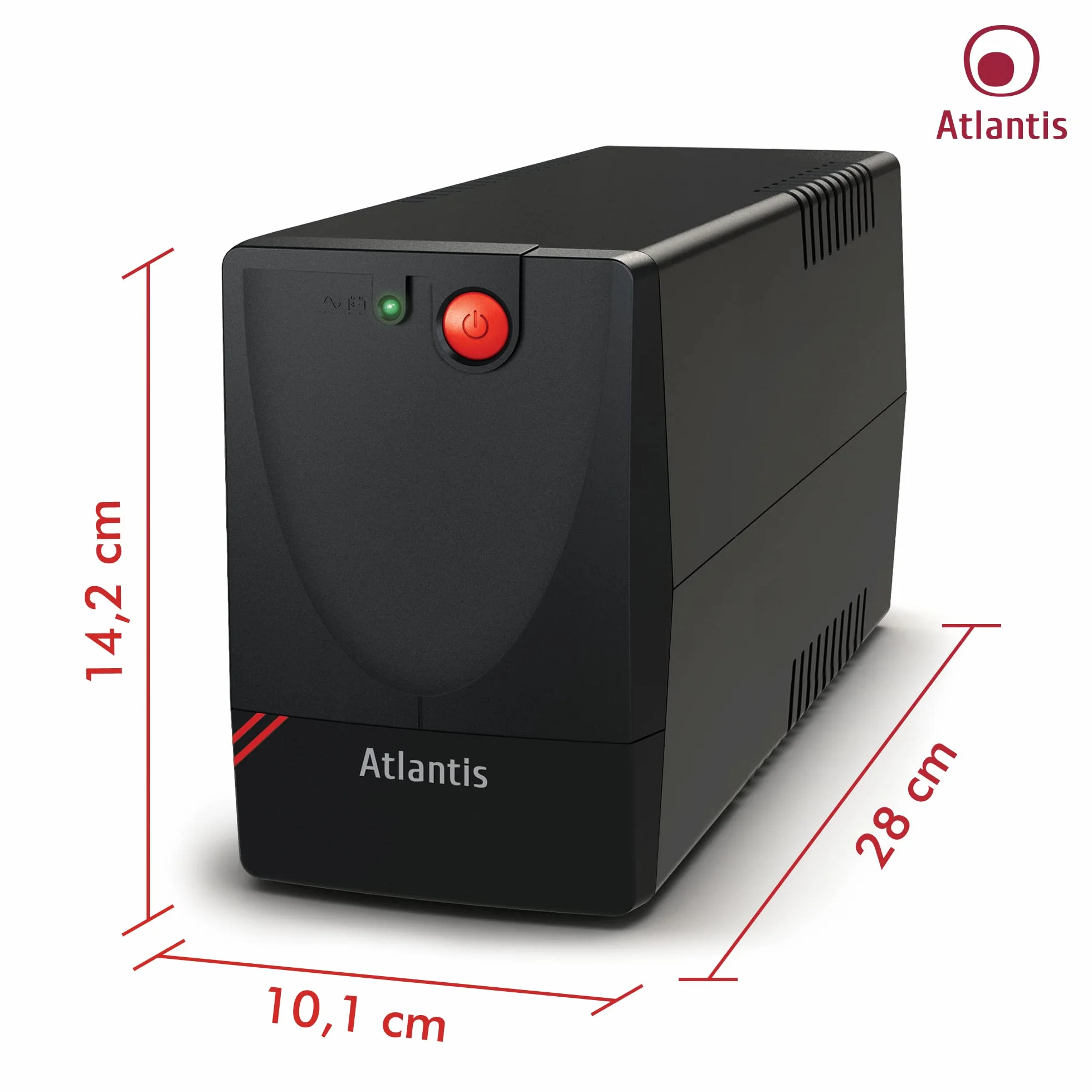 Atlantis UPS X1000, Potenza 750VA, 375W, Line Interactive, A03-X1000