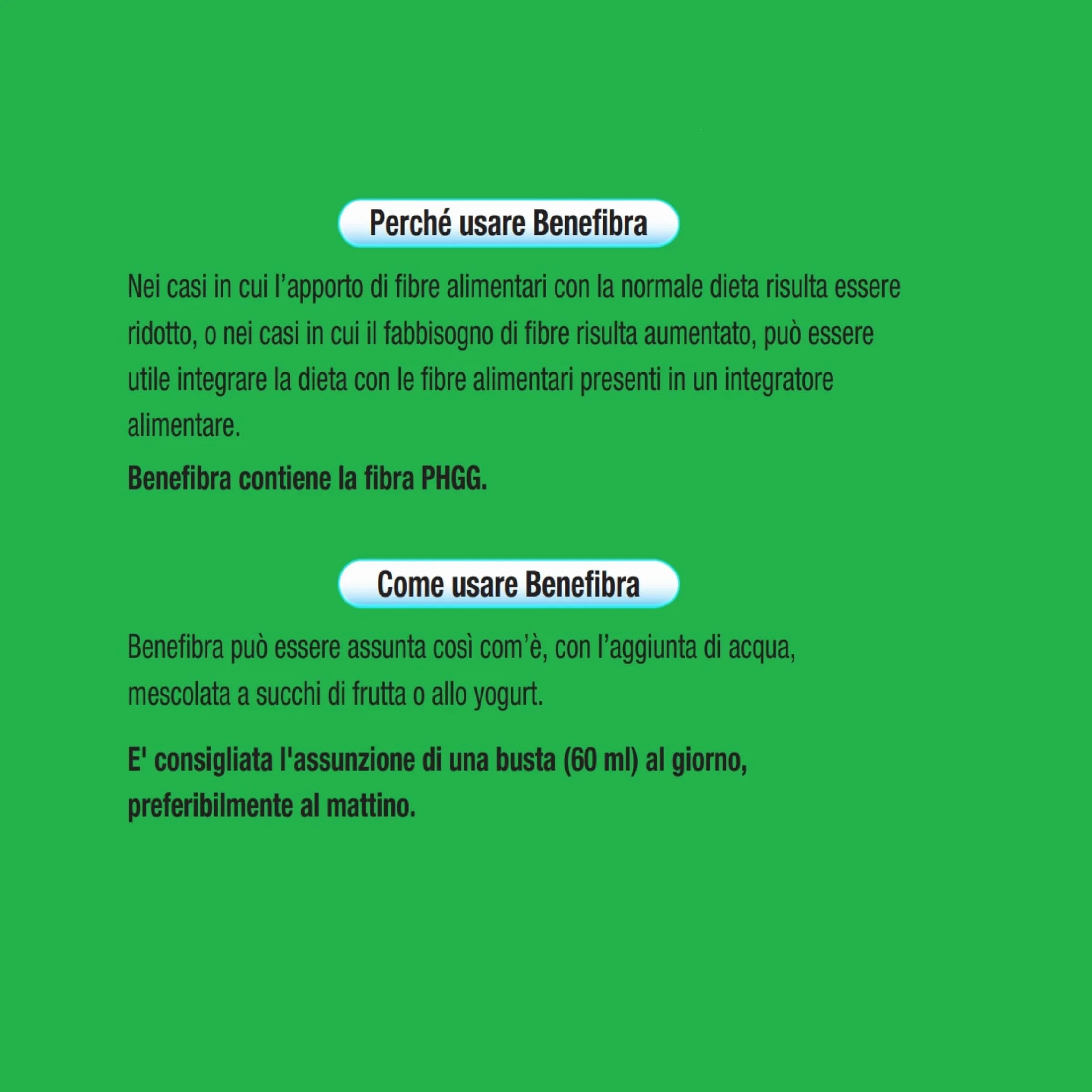 Benefibra Integratore Alimentare Fibra Flora Intestinale Gusto Mela Verde 12 Bustine