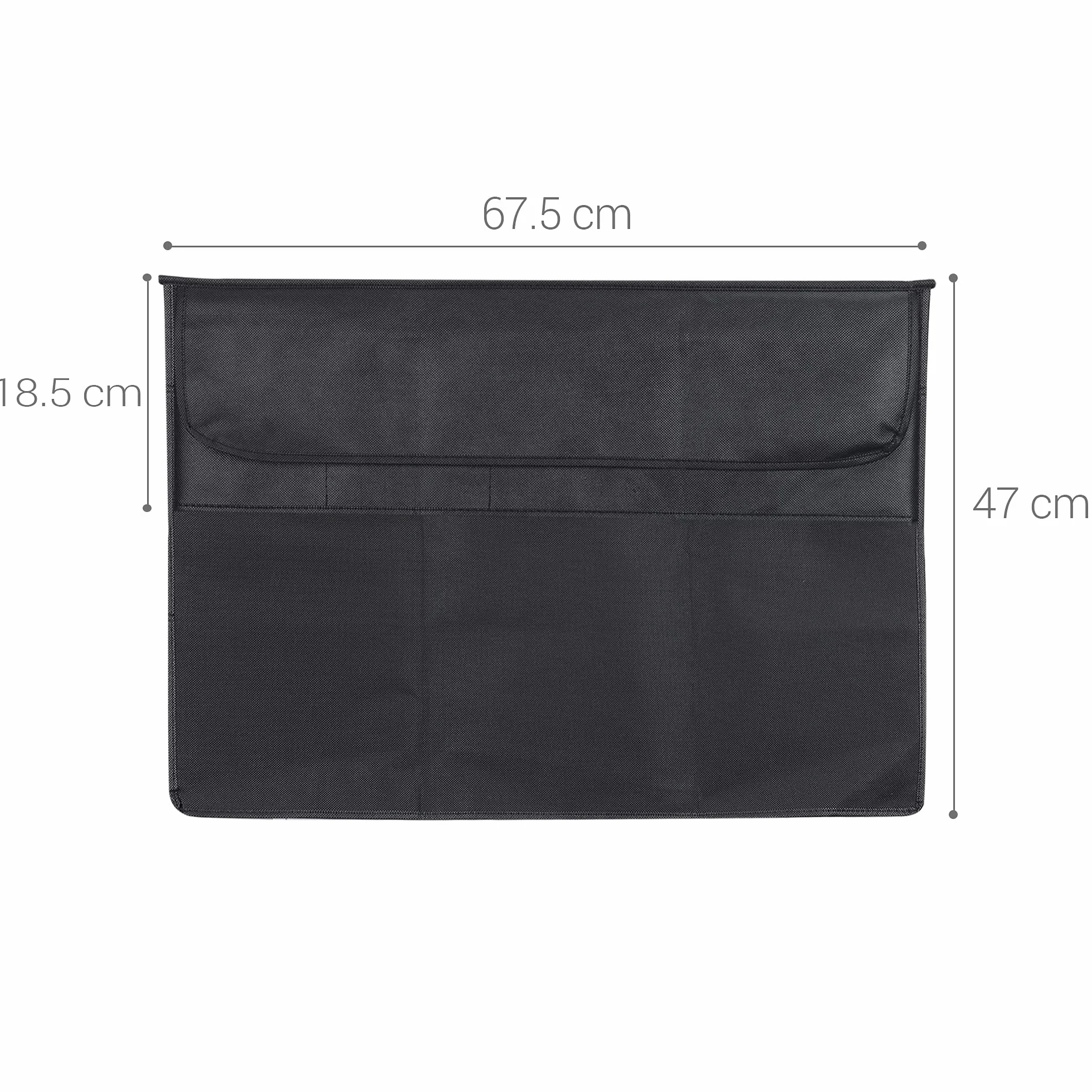 kwmobile Cover compatibile con 27-28" monitor - Fodero per Monitor - Copertura Antipolvere Schermo PC con 2 Tasche Extra - nero