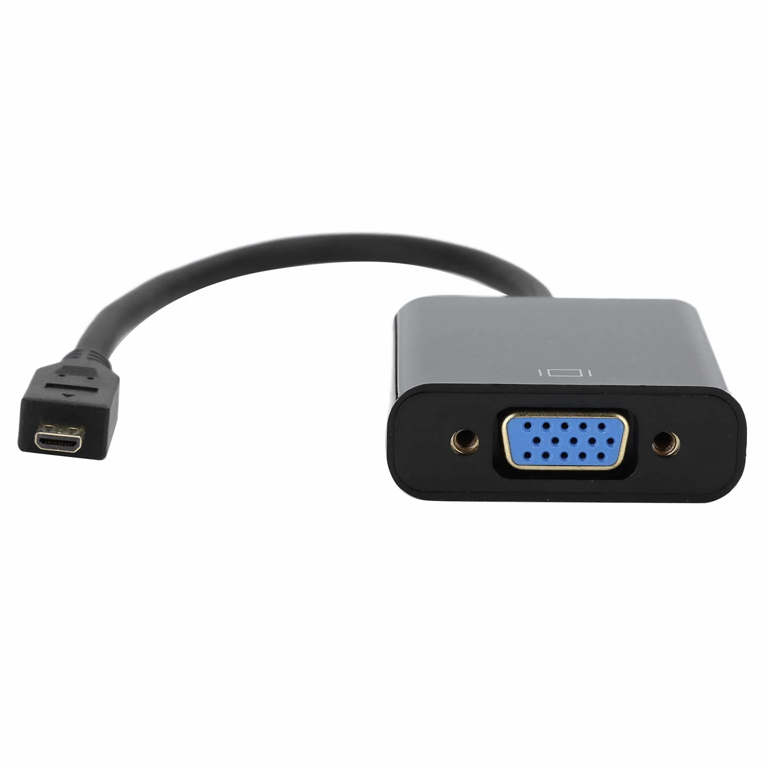 Adattatore convertitore Video da Micro a VGA, Adattatore Video da Micro a VGA, Rame Privo di Ossigeno per Raspberry Pi 4 Convertitore Vga Esclusivo Raspberry Pi 4B(Micro HDMI to VGA)