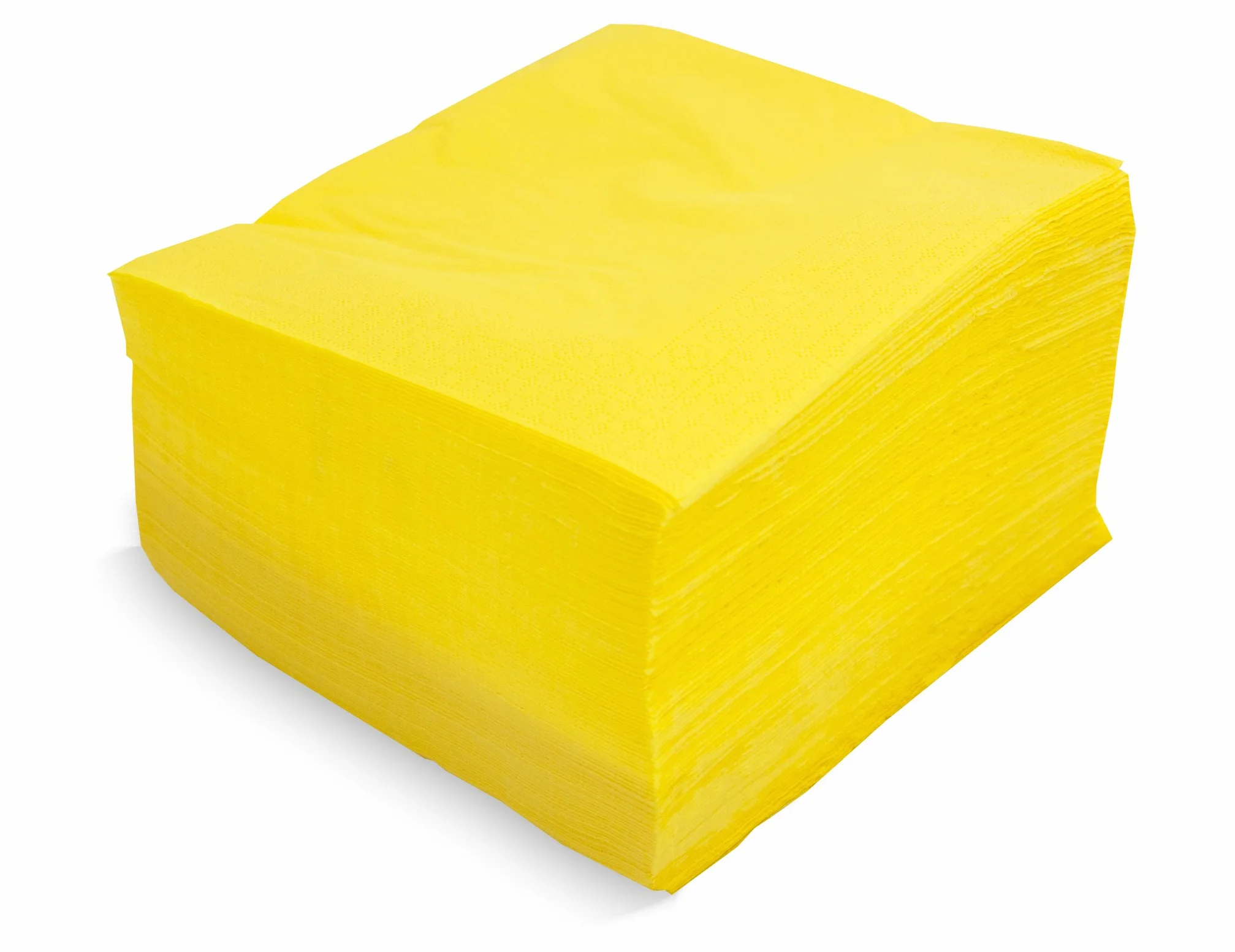 Tovagliolo giallo 100 pezzi piega 1/4 finitura liscia