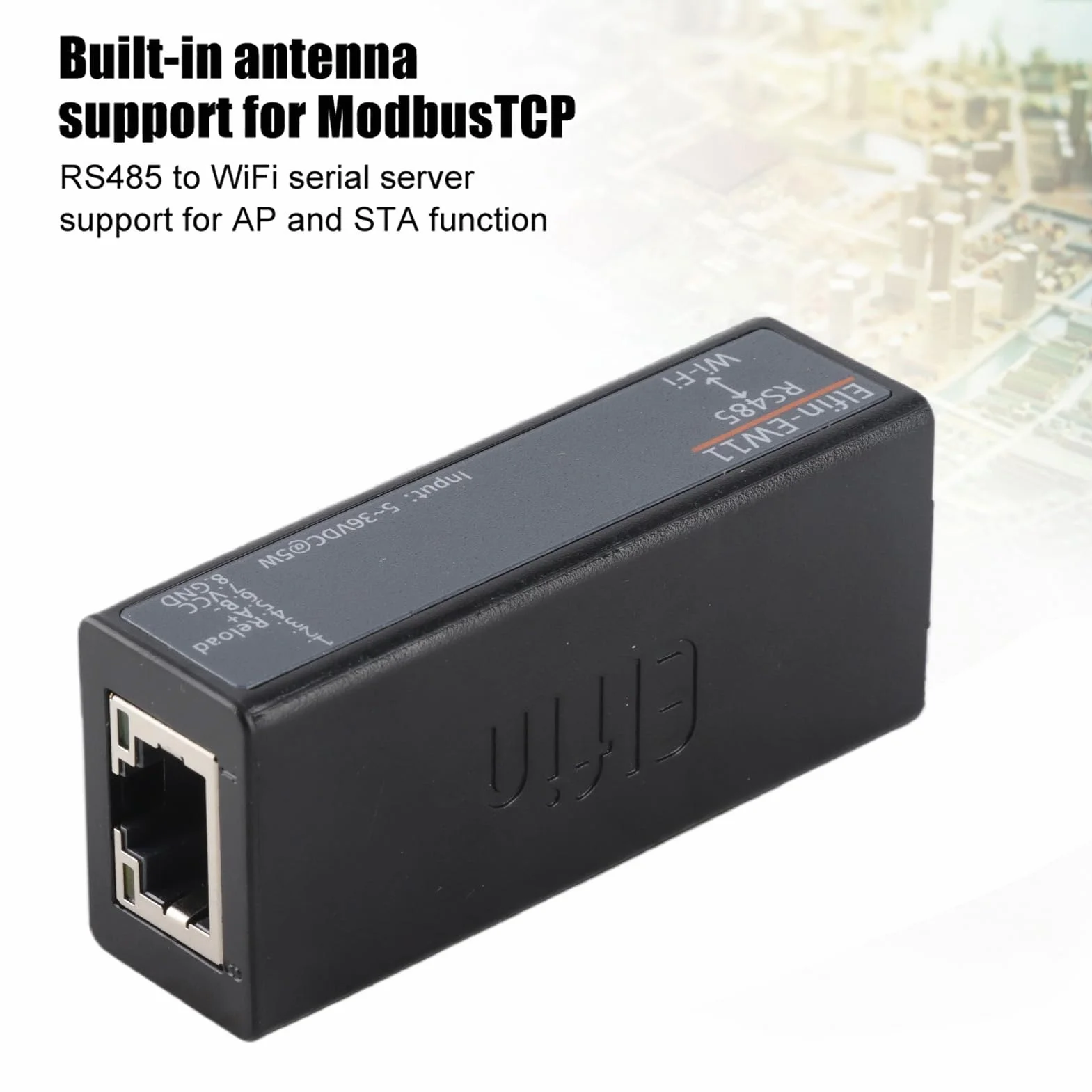 Server Seriale WIFI con Antenna Integrata Modulo di Comunicazione Wireless Interfaccia RJ45 18 Porte