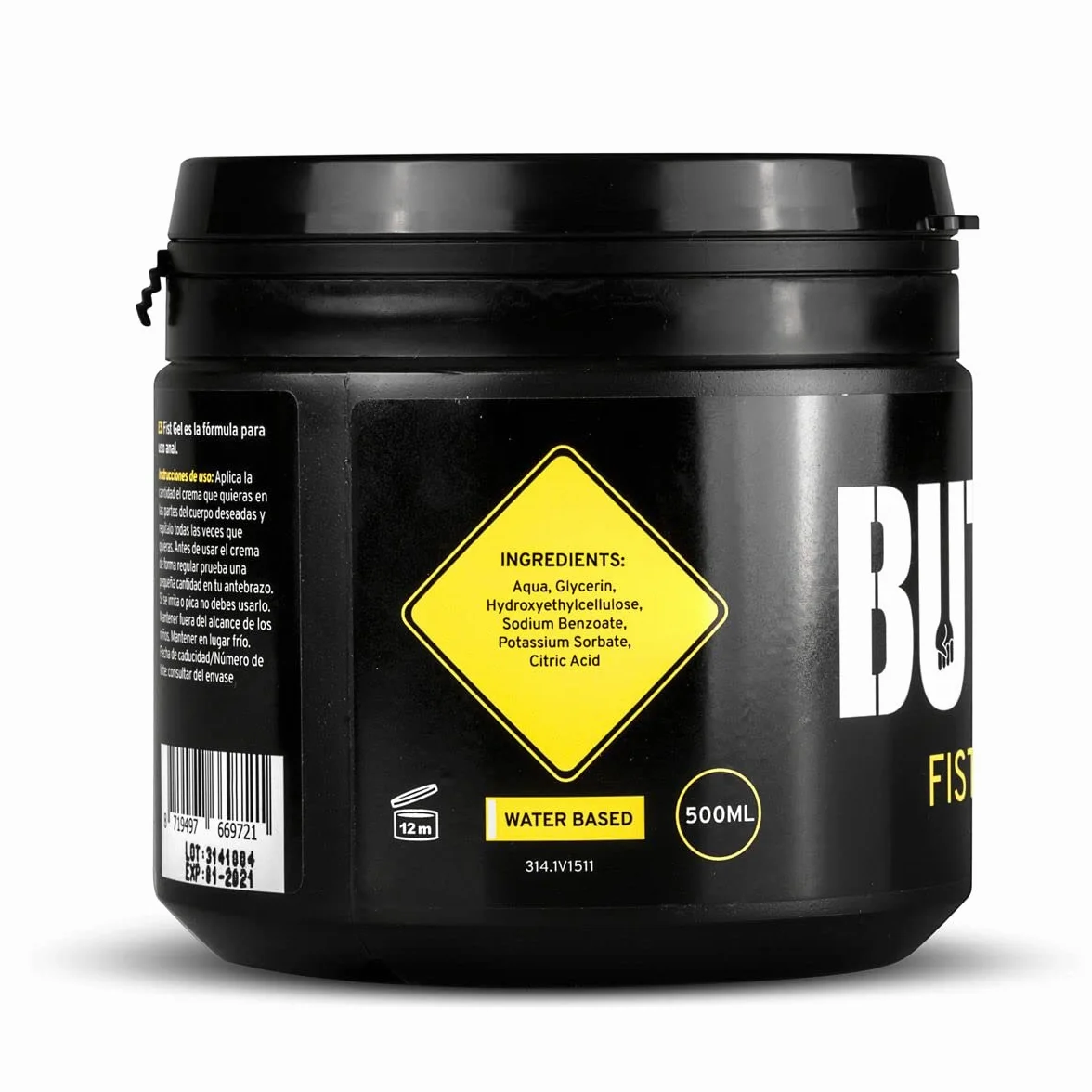 BUTTR Fisting Gel lubrificante a base d'acqua 500 ml per rapporti anali