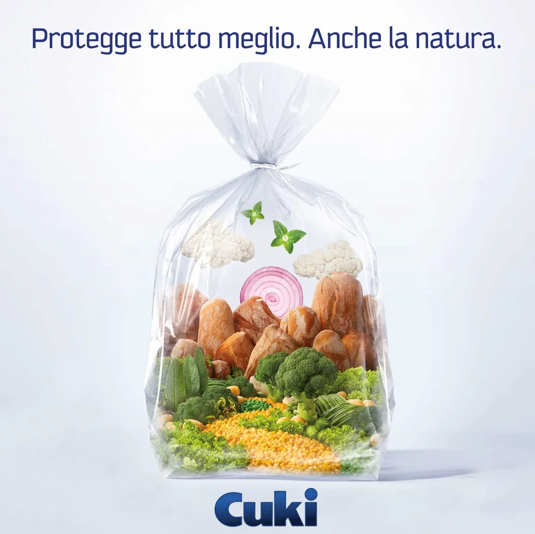 Cuki Sacchetti Gelo biodegradabili MATER-BI 23x32 cm 2,5 L 60 pz 4 Confezioni