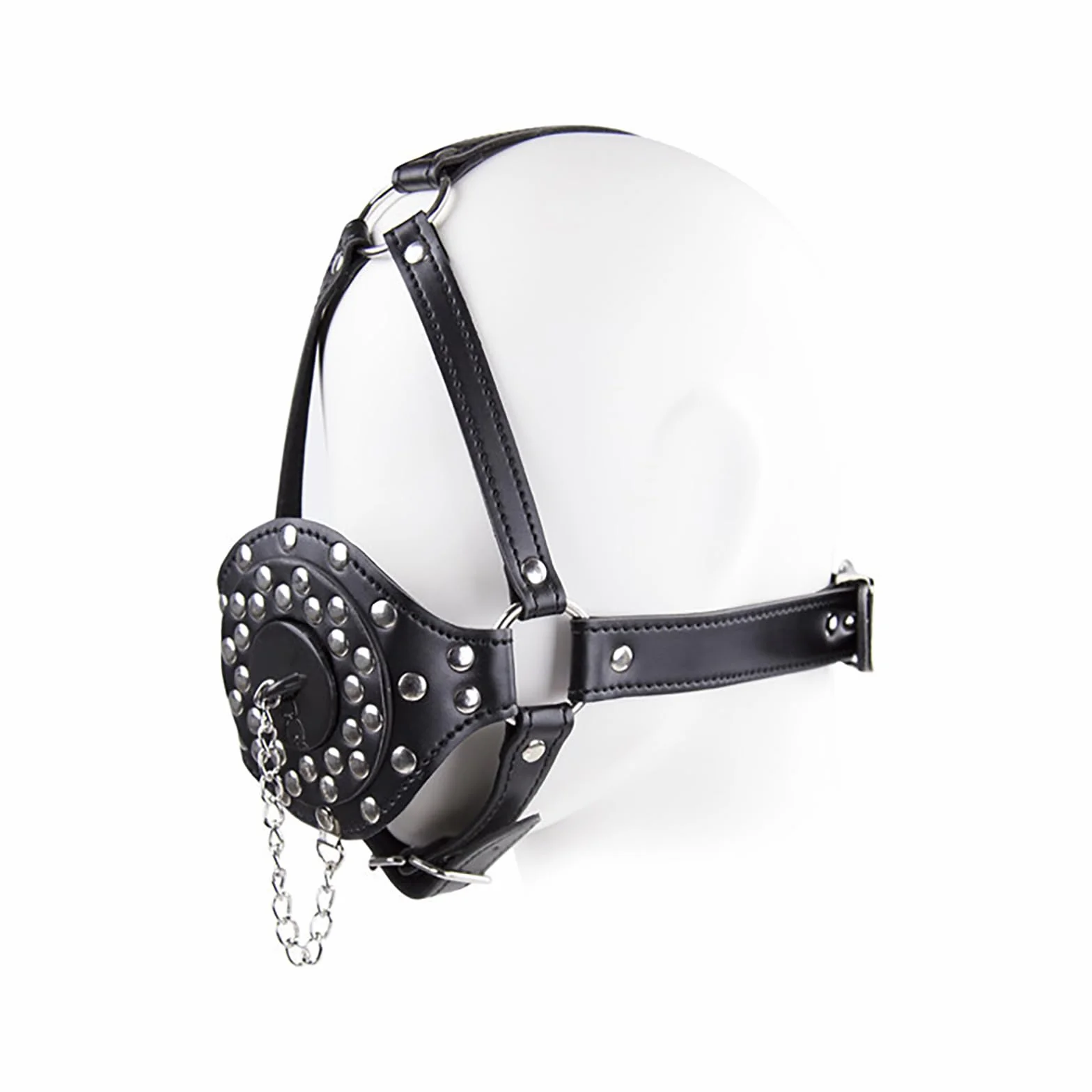 BDSM Kit Ball Gag Imbuto Bondage Testa Imbracatura Set Coppie Giochi Sesso Nero