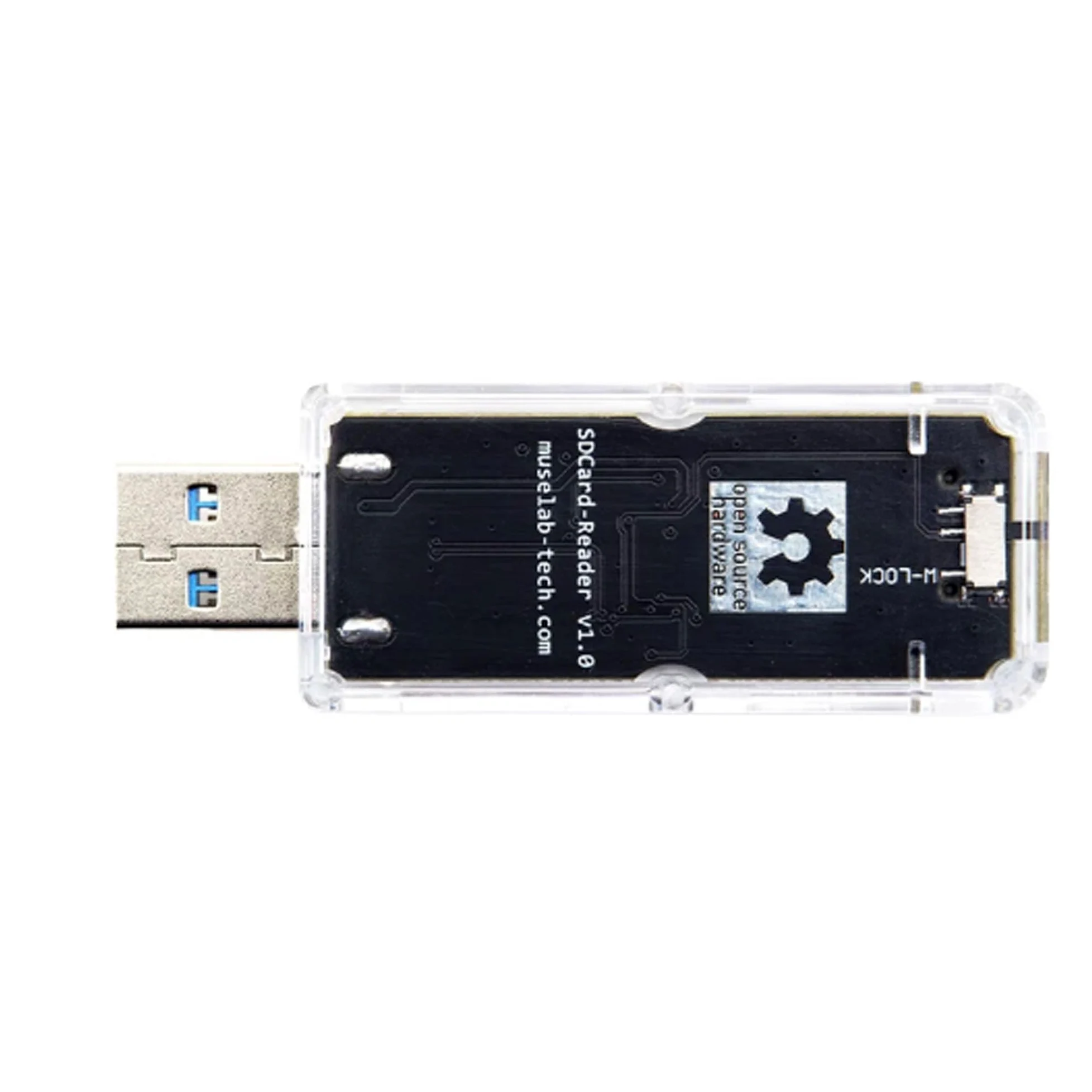 Lettore di schede SD USB 3.0 GL3224, hardware open source, velocità di trasferimento fino a 100 MB/s, con interruttore di protezione da scrittura (5)