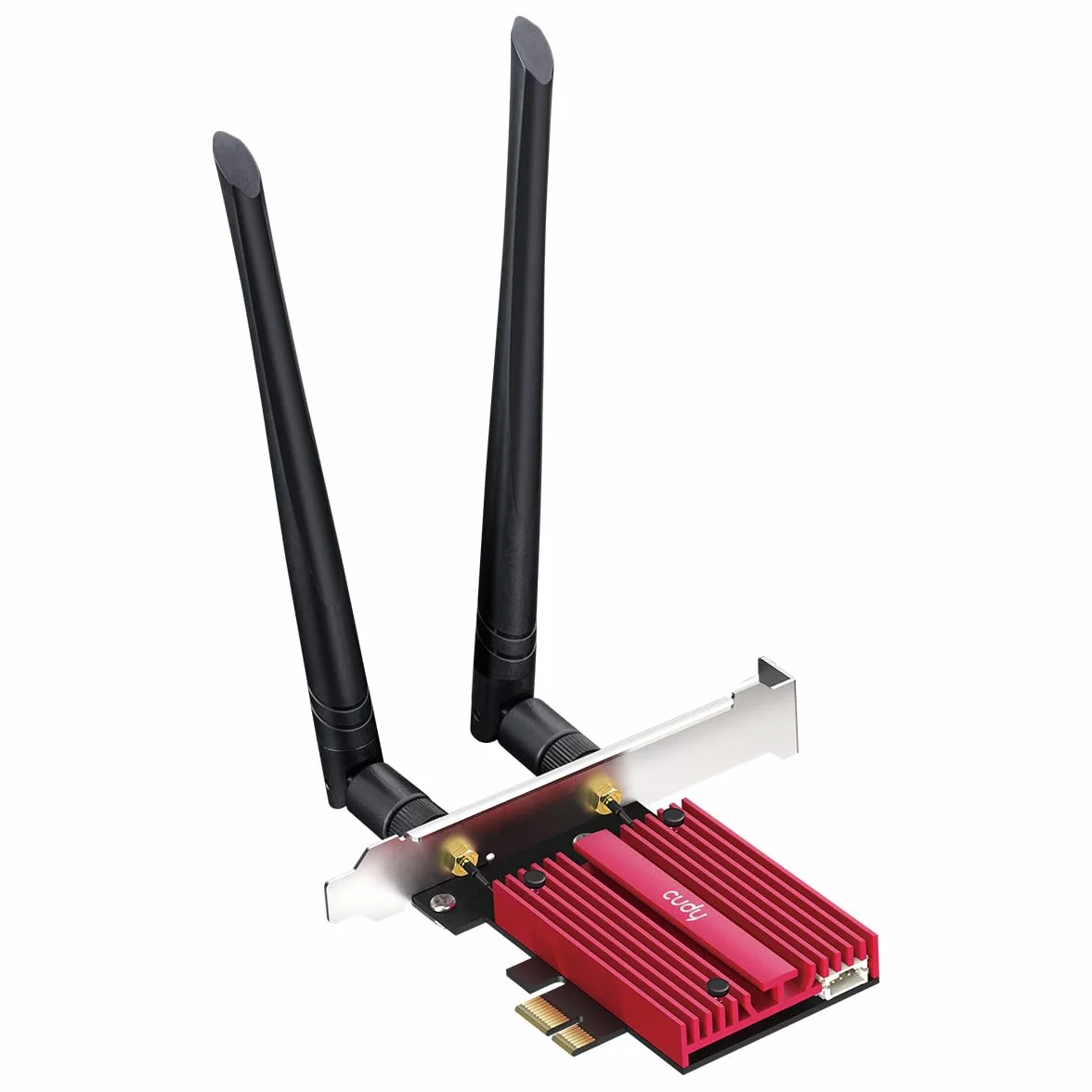 Cudy AX3000 WiFi 6 Adattatore PCIe, Bluetooth 5.0 PCIe Card, 2402Mbps + 574Mbps WiFi 6 velocità, OFDMA, 802.11ax/AC/a/b/g/n, Bluetooth 5.0/4.2/4.0, Solo Sistema Windows 10 64-Bit, WE3000S | Dongle PCI-Express WiFi 6E BT 5.3, 2402 574 Mbps, 6 GHz, dissipat