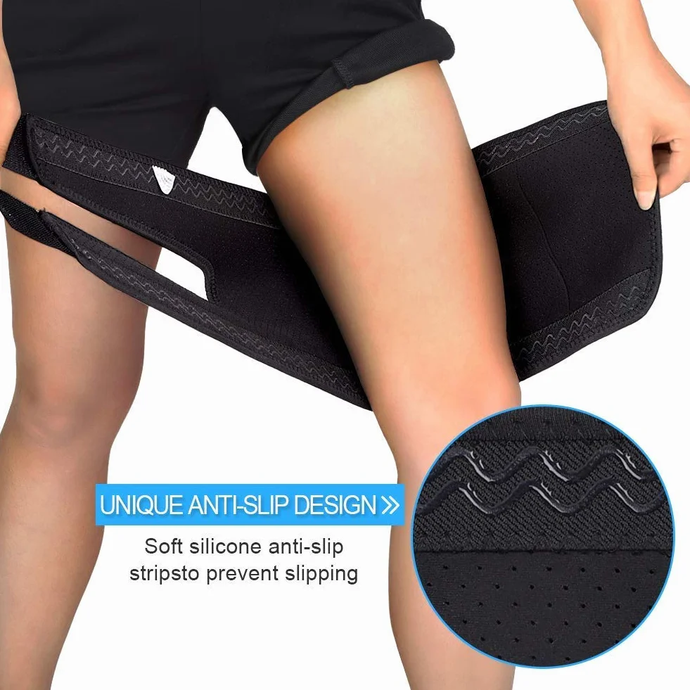 Fascia Coscia Compressione Neoprene Antiscivolo per Dolori Inguine Coscia Nervo Sciatico
