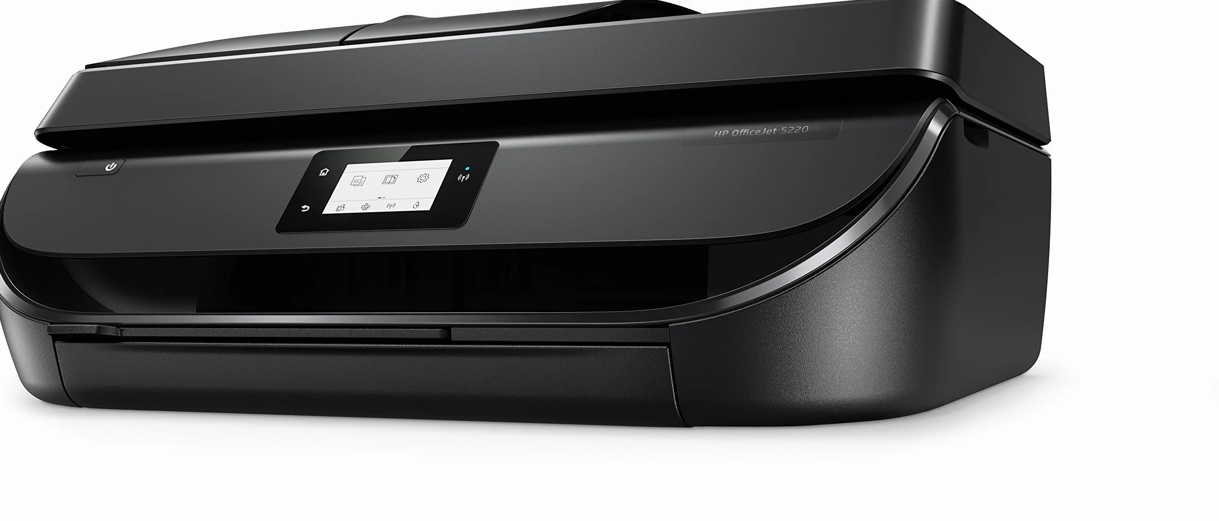 HP OfficeJet 5220, Stampante Multifunzione a Getto di Inchiostro, Stampa, Scannerizza, Fotocopia, Fax, Wi-Fi Direct, 2 Mesi di Servizio Instant Ink Inclusi, Nero