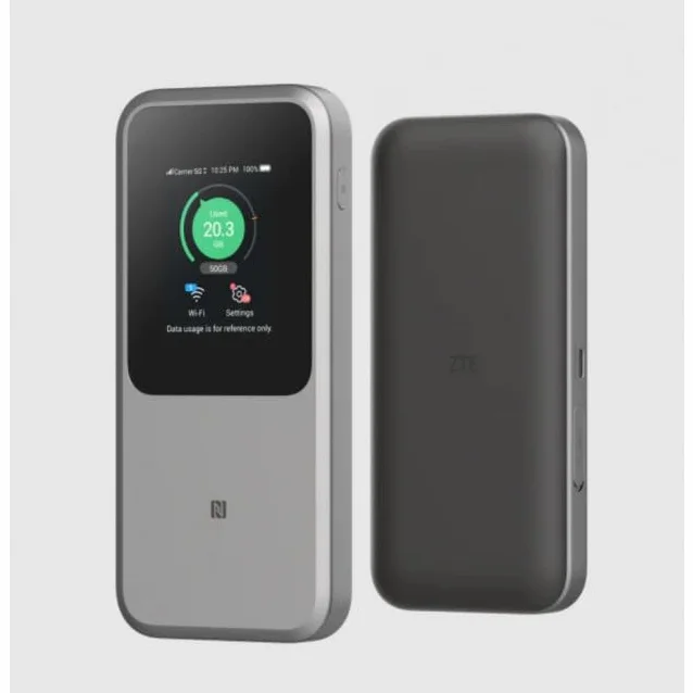 ZTE U50 Pro 5G Portable WiFi 6 3600Mbps Hotspot Router con slot per scheda SIM 10000mAh 27W Ricarica Rapida
