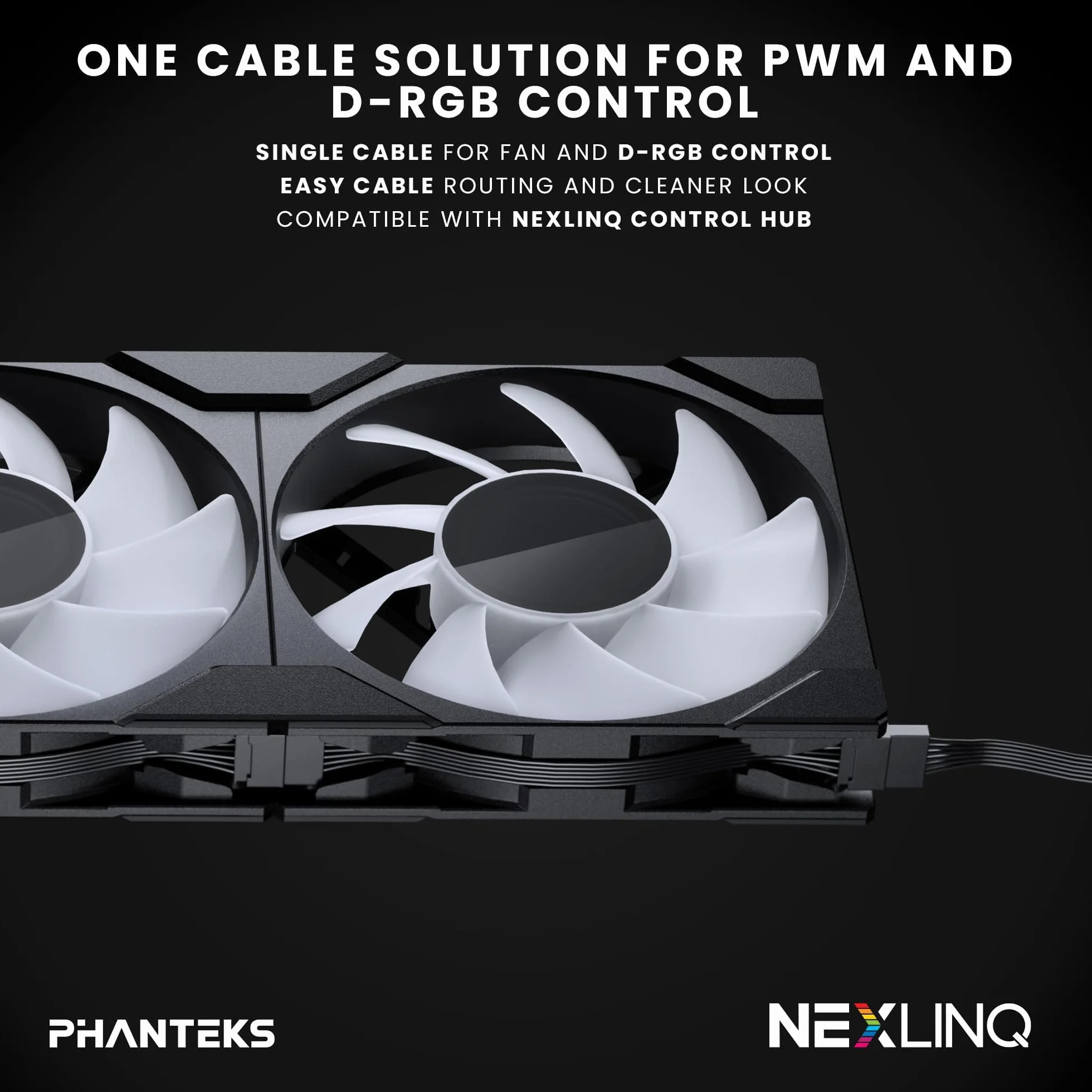 Ventole di raffreddamento ad alte prestazioni Phanteks M25-120 Gen2 Reversed Blade, 3er Pack, 120mm ARGB, telaio ventola unificato a Daisy-Chain, hub Infinity Mirror, connessione a cavo singolo, Nero