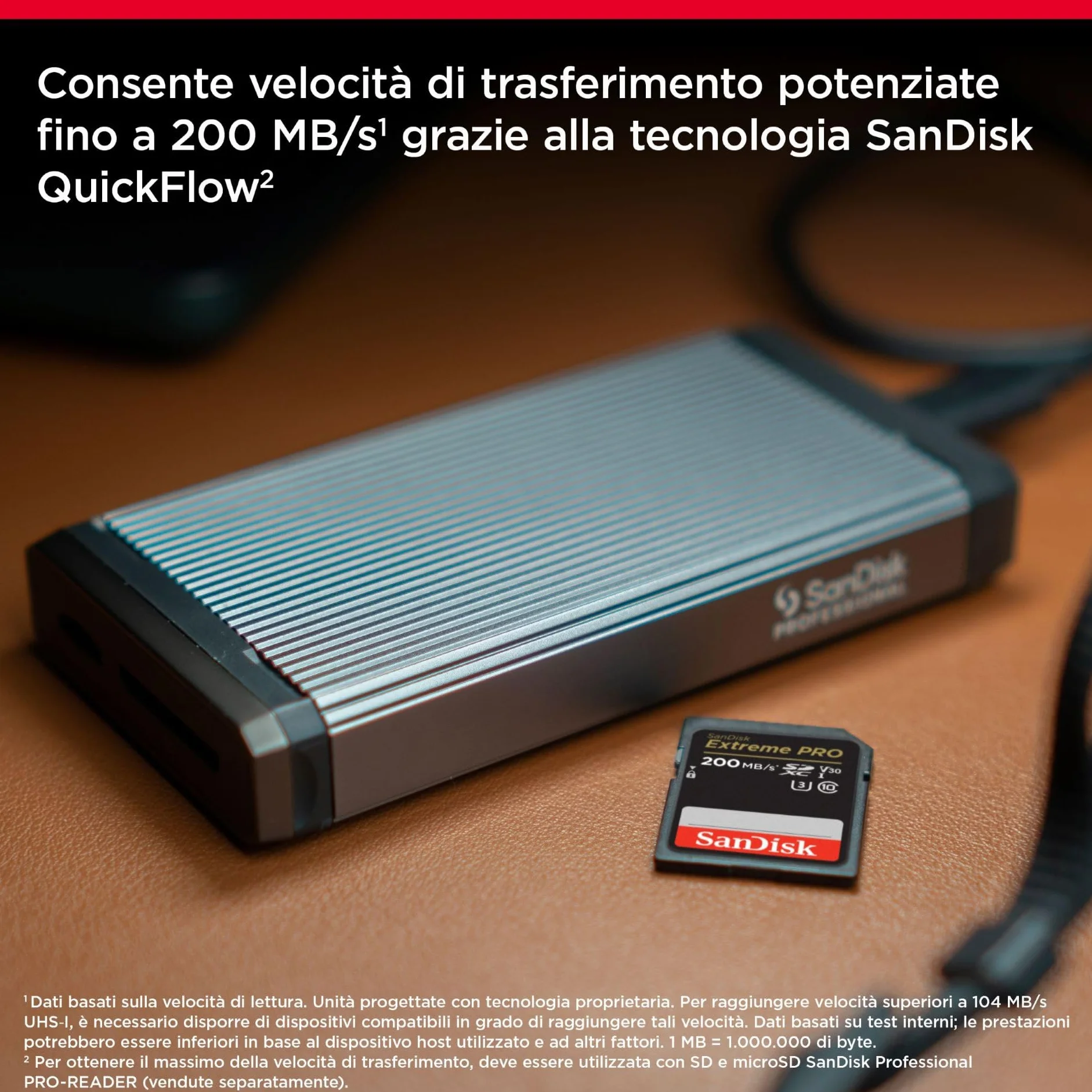 SanDisk 128GB Extreme PRO SDXC scheda UHS-I Class 10 U3 V30 200 MB/s