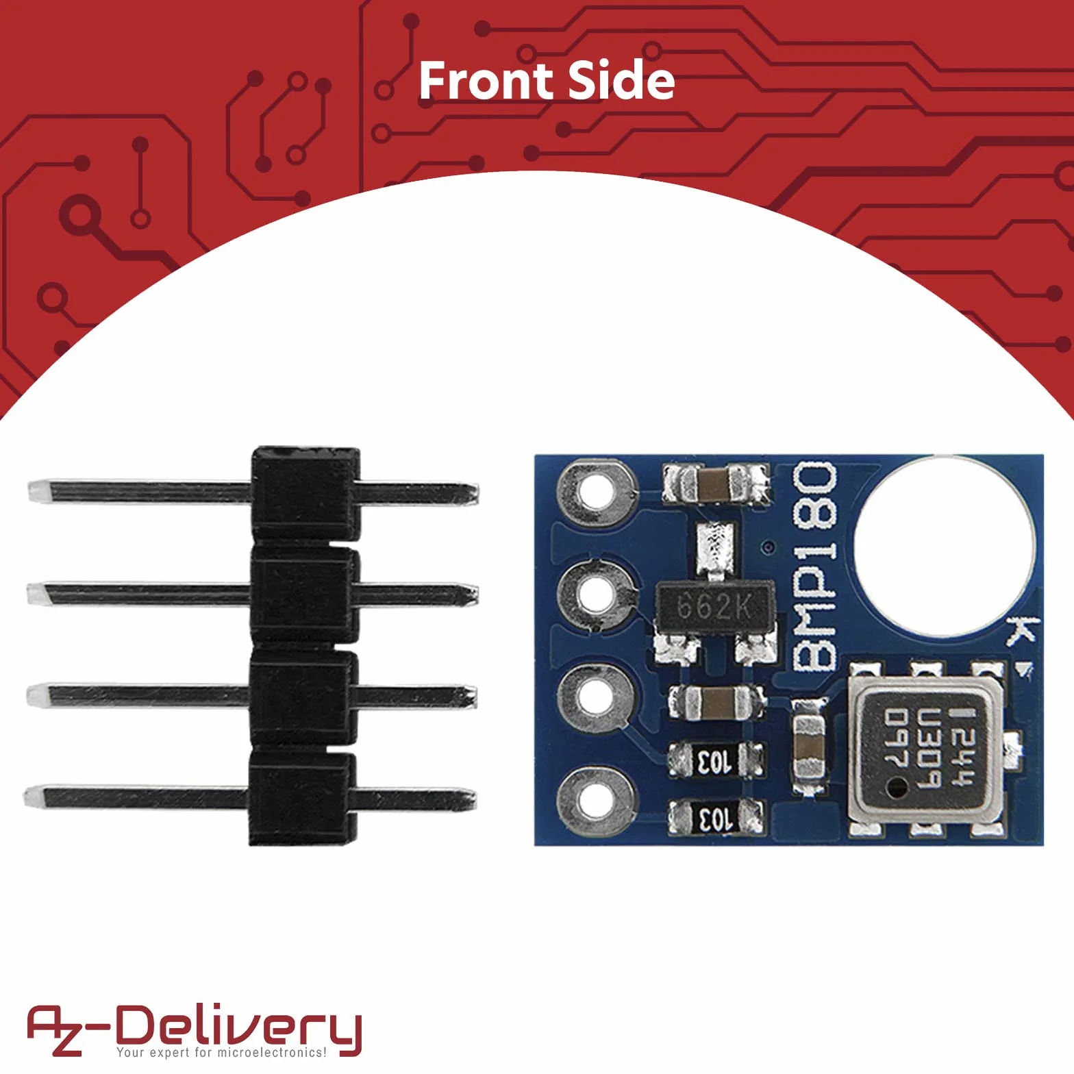 AZDelivery 3 x GY-68 BMP180 Sensore Pressione Barometrica compatibile con Arduino e Raspberry Pi incluso un E-Book!