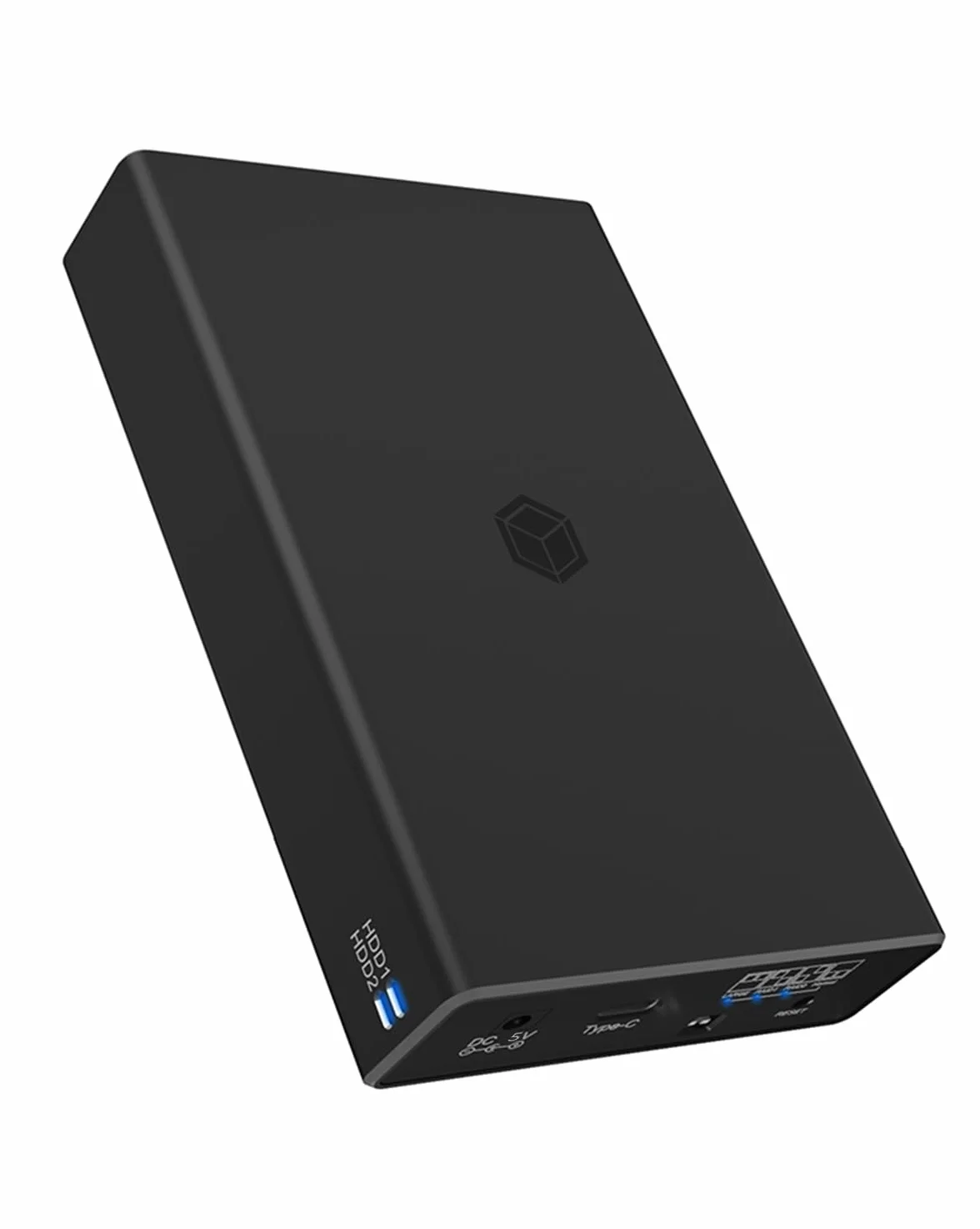 ICY BOX RAID IB-RD2253-C31 Alloggiamento per SSD e HDD 2,5 pollici USB 3.1 Gen2 10 Gbps Alluminio Nero