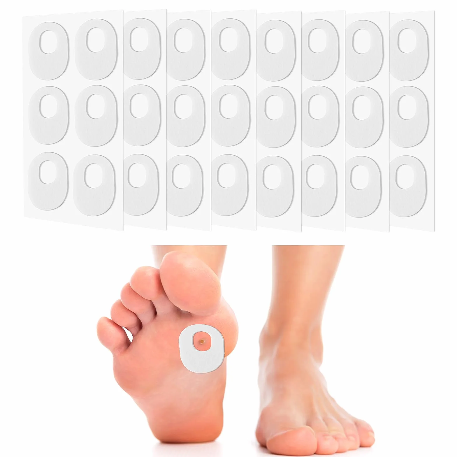Cuscino per la protezione del piede Autoadesivo 48 pezzi Callus Protection Pads Heel Pads