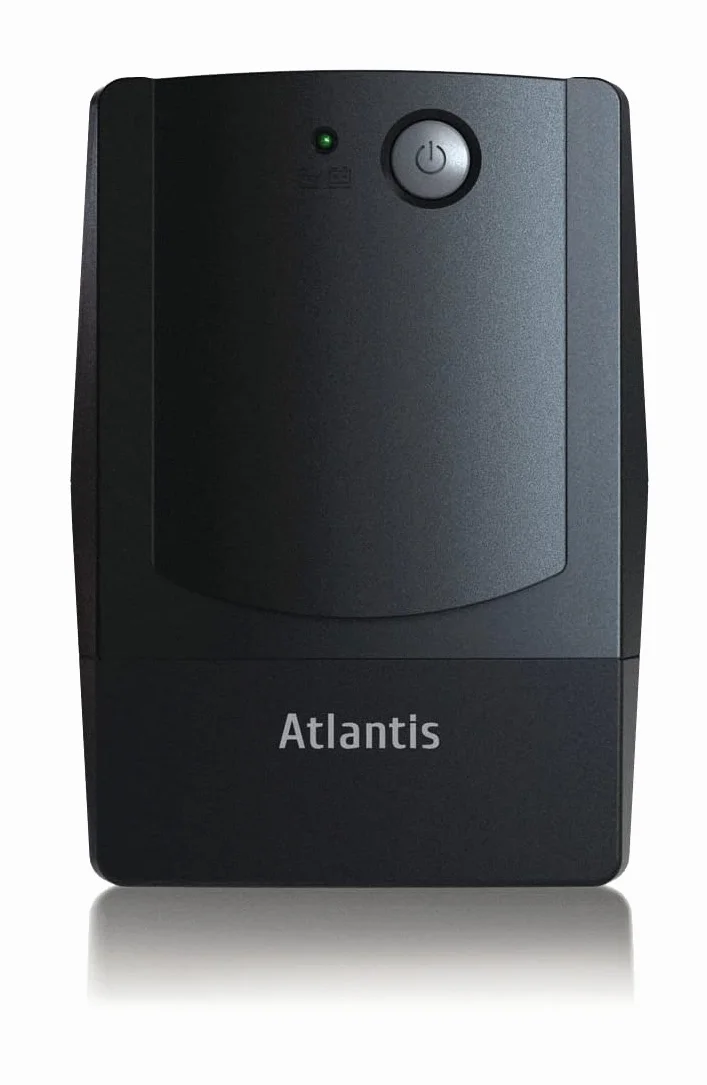 Atlantis OnePower PX800, UPS Line Interactive 800VA/400W, AVR (3 stadi), Onda PseudoSinusoidale, 4 prese IEC, 1 Batteria 12V 7Ah