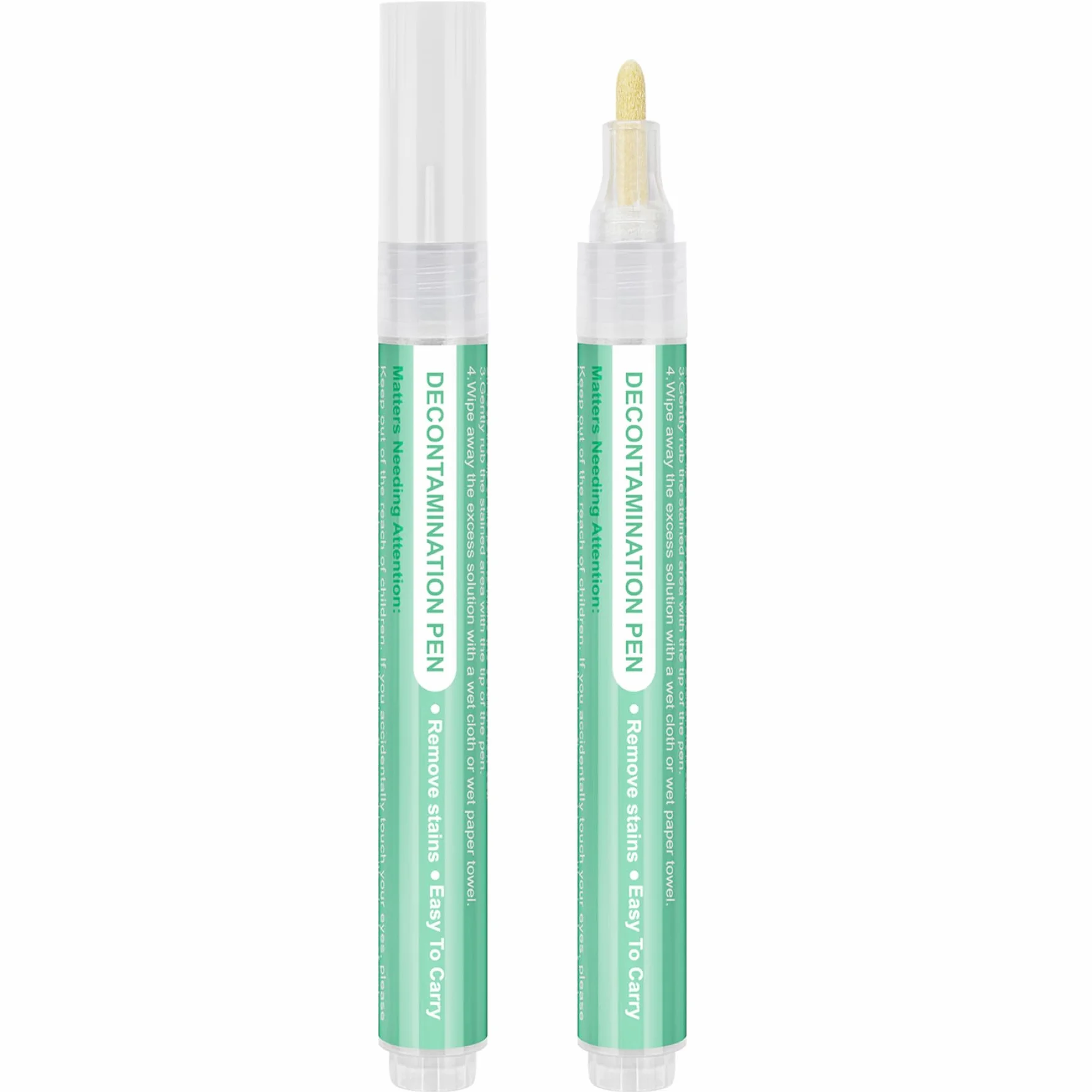 Penna candeggina per indumenti 2 pezzi 5 ml rimozione macchie portatile