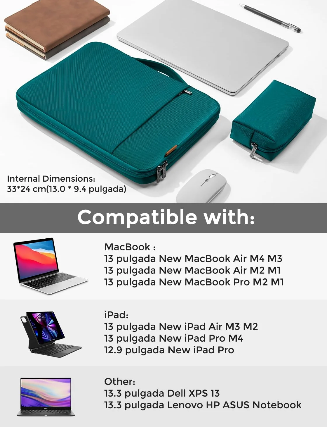 DOMISO Custodia Borsa Impermeabile Notebook Portatile Borsa Sleeve Custodia PC Portatile,LP07