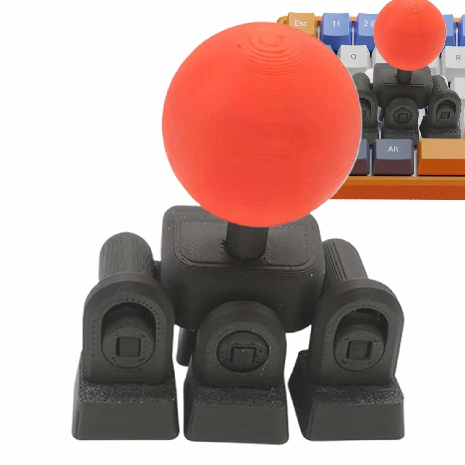 Copritasto joystick tastiera | Joystick tastiera meccanica | Joysticks WASD 4 vie stampati 3D tasti direzionali | Adattatore stick arcade meccanico Attacco per pulsante analogico novità fai-da-te