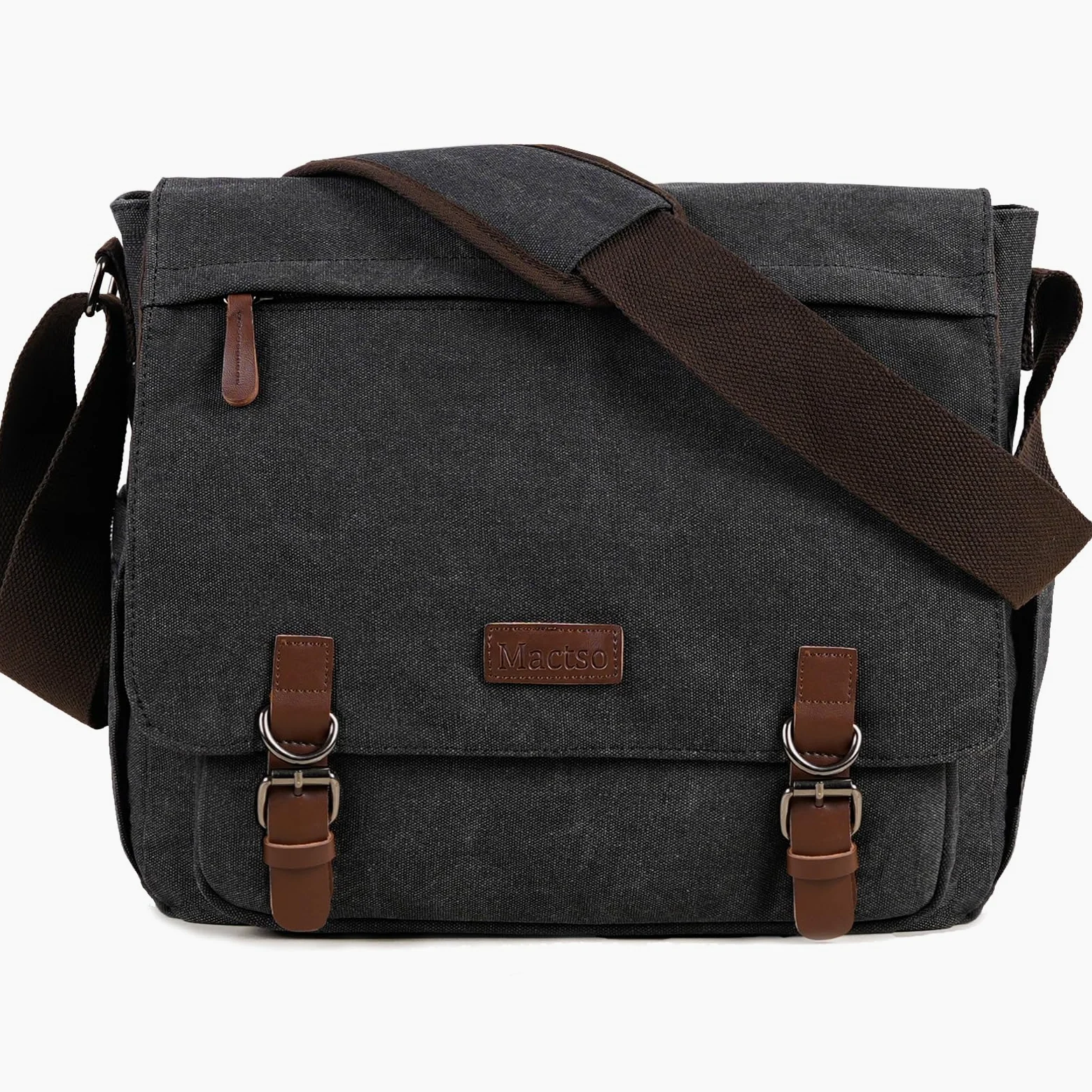 Canvas Messenger Bag for Men Women,Travel Satchel Shoulder bag 15.6 Inch Laptop Bag briefcase Business