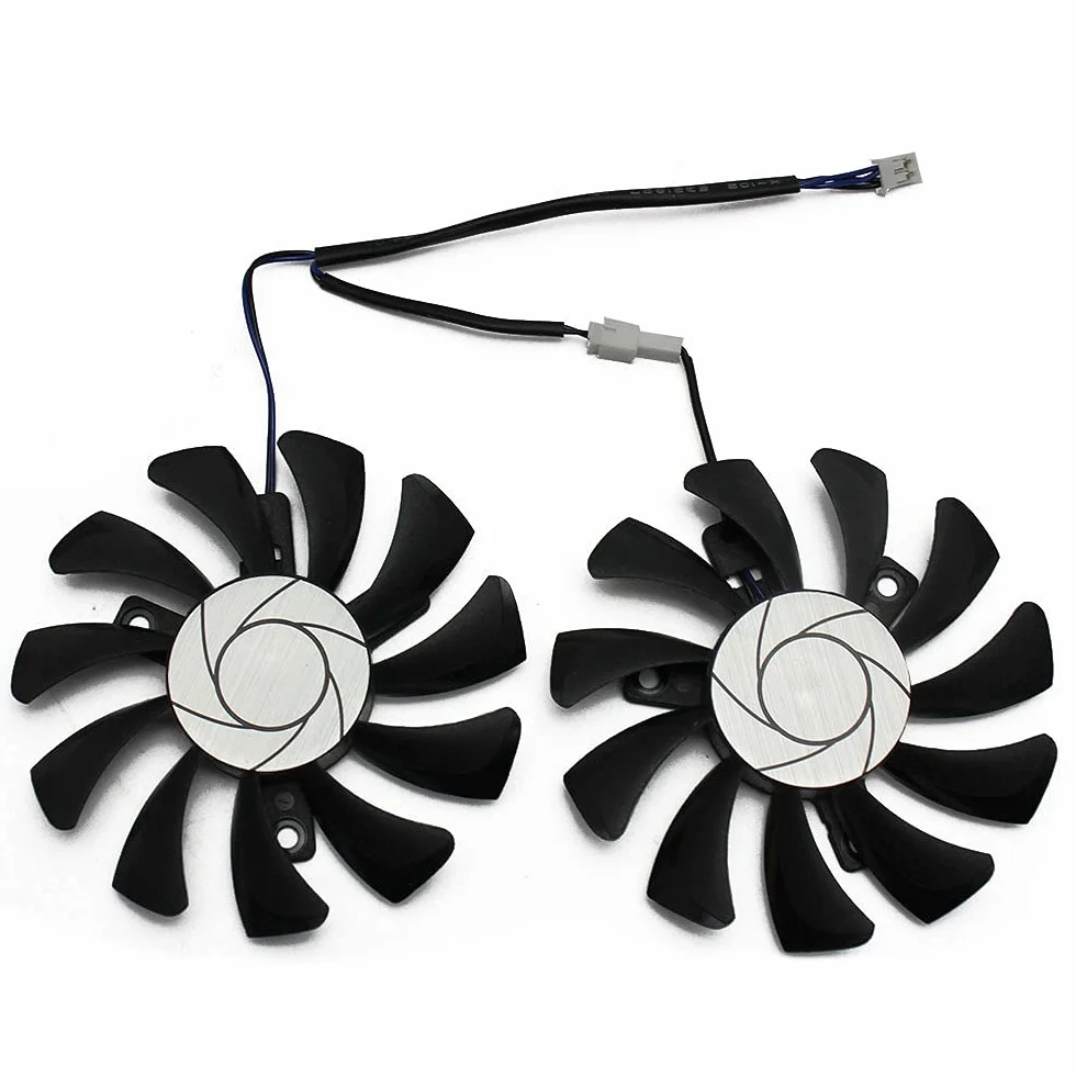 HA8010H12F-Z 75MM 2Pin GTX1050Ti GPU Cooler Fan per Geforce GTX 1050Ti GTX-1050-Ti-4GT-OC (2PZ)