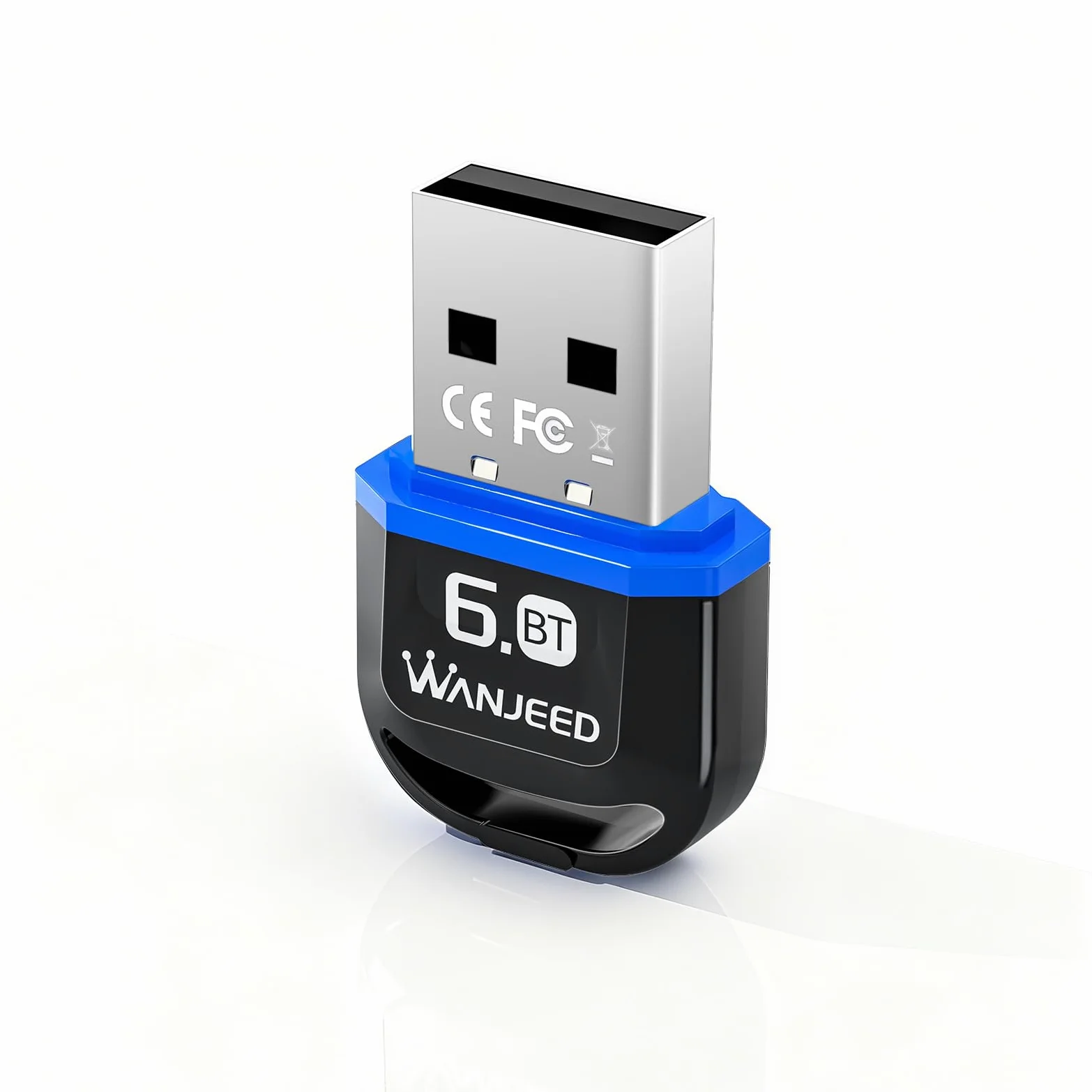 Adattatore USB Bluetooth 6.0 per PC desktop e laptop, driver preinstallato, Plug and Play, compatibile con Windows 11/10/8.1/7, dongle wireless per cuffie, altoparlanti, tastiera, mouse, stampante