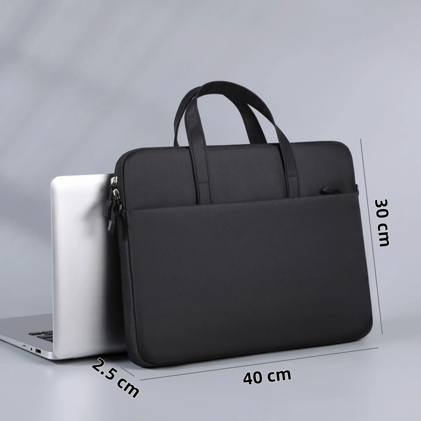 Voarge Borsa a Tracolla per PC, Custodia per PC Computer Portatile, Valigetta Tessuto Idrorepellente, con Tracolla, Custodia per Viaggio, Lavoro, Ufficio, Scuola