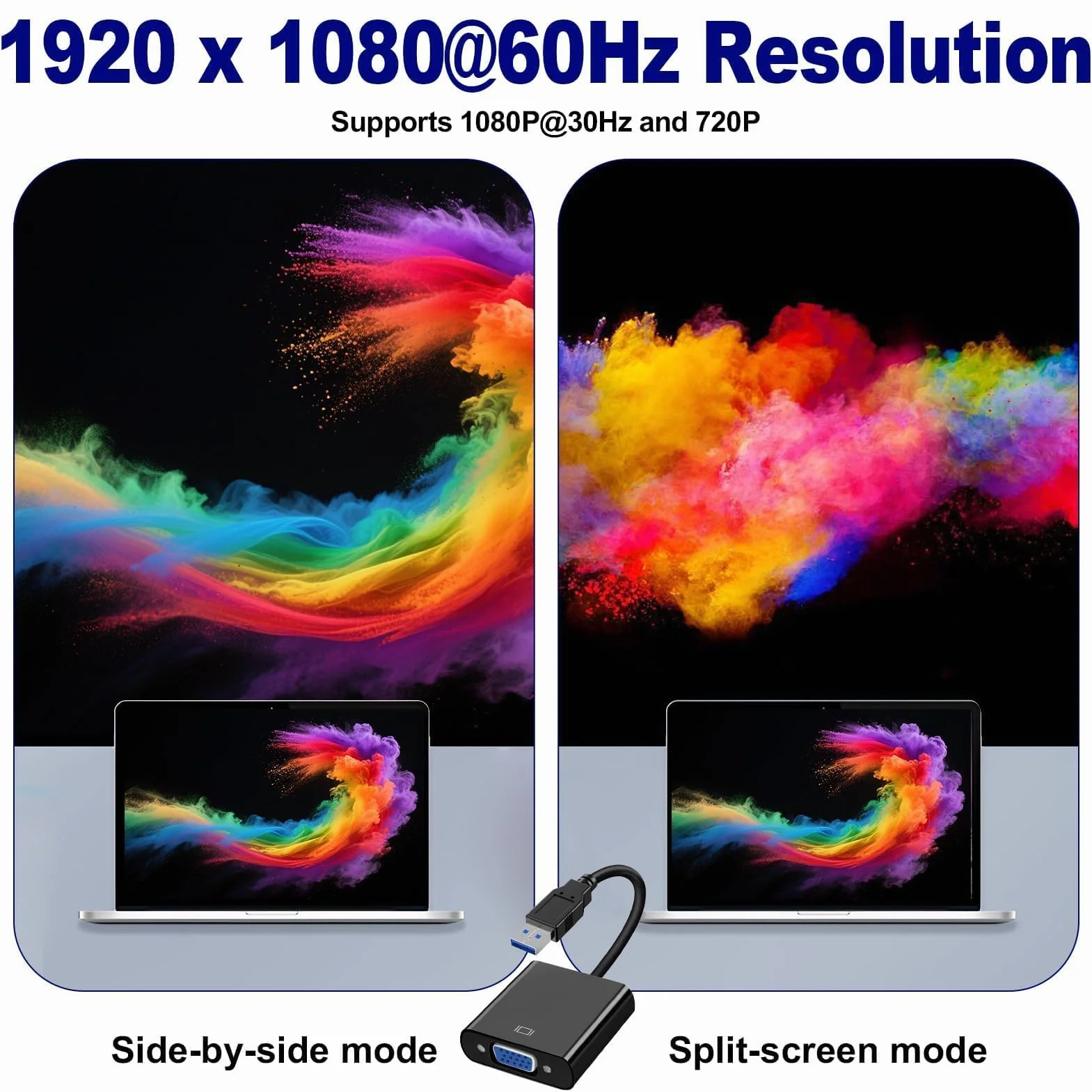 Adattatore USB 3.0 a VGA convertitore video HD 1080p per PC laptop monitor