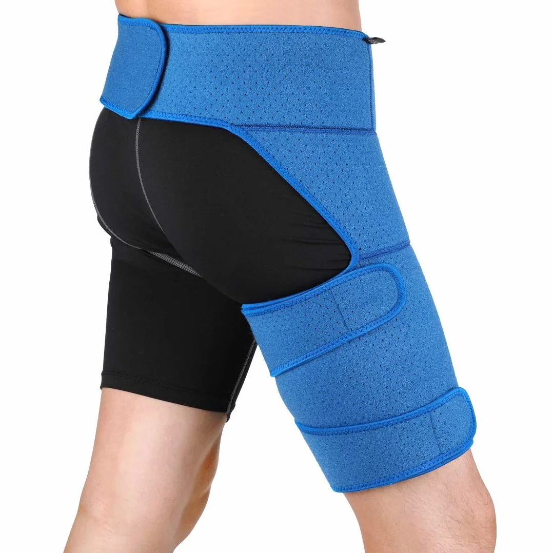 DOACT Supporto per anca e inguine in neoprene regolabile per sollievo dal dolore con coscia tirata