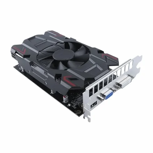 Scheda Grafica da Gioco, HD6770 4 GB DDR5 128 Bit PCI Express 2.0 16X Slot HDMI DVI VGA Interfaccia, Scheda Grafica per Computer con Ventola Singola (HD6770 4GB DDR5)