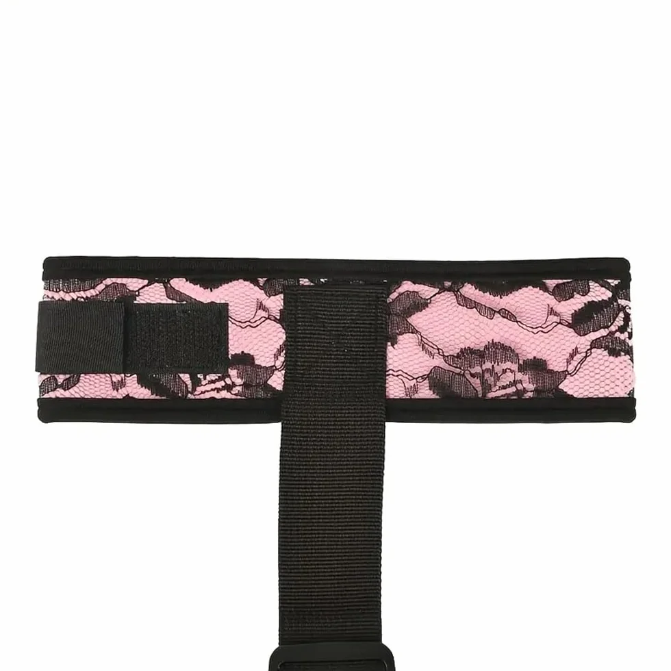 Accessorio per coppia da donna giocattolo regolabile sexy in pelle Boňdàgé con benda sugli occhi per cosplay