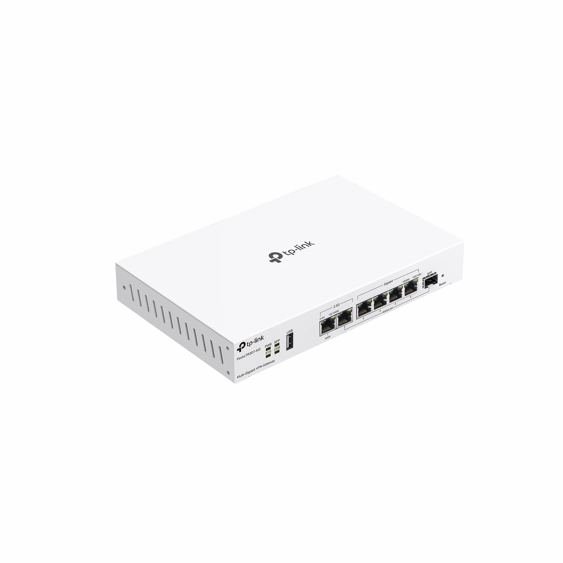 TP-Link Festa FR307-M2 | Gateway router cablato VPN multi-Gigabit | 2 * 2.5G + 5 * Gigabit + 1 * WAN USB | Rete auto-organizzante | Cloud gratuito | Bilanciamento del carico | IPSec/PPTP/L2TP/OpenVPN