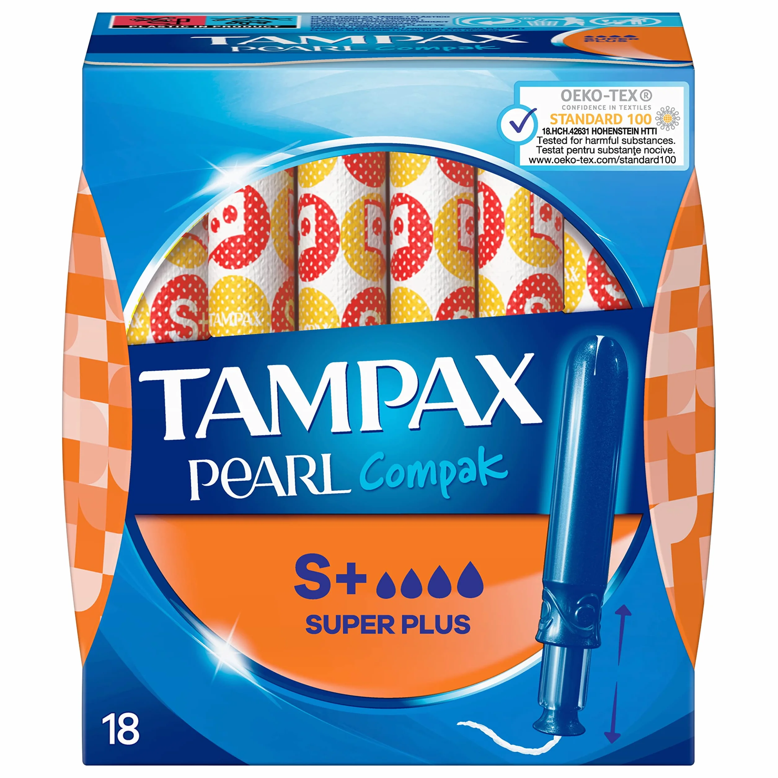 Tampax Pearl Compak Super Plus 72 tamponi con applicatore