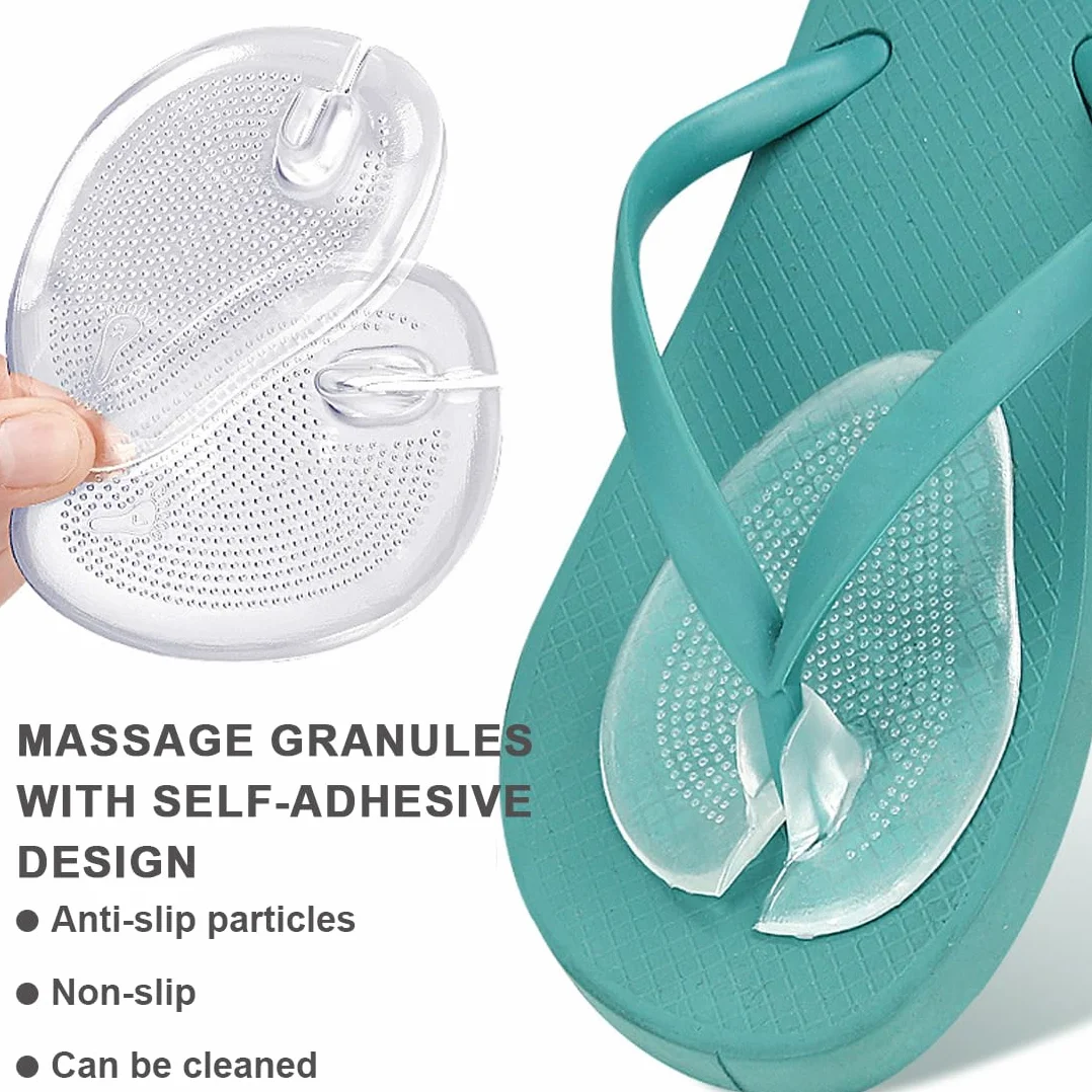 Protezione Dita Piedi Silicone per Infradito, Salvadita Piedi Gel Antiscivolo Riutilizzabile, 4 Paia