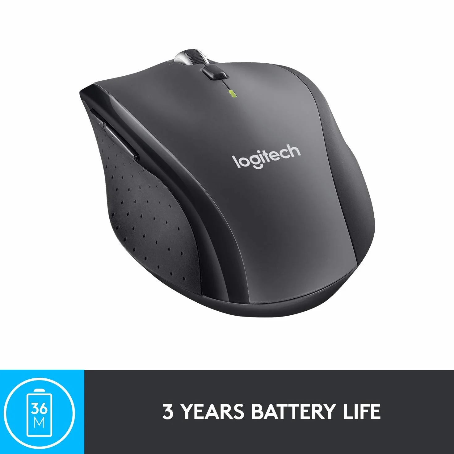 Logitech M705 Wireless Mouse Nero Ricondizionato per Windows Mac Laptop Computer