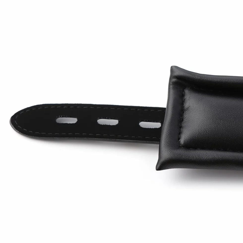 Polsini per caviglia Yoga - Pelle morbida con catena regolabile - Coppia accessori decorativi moda (Nero)