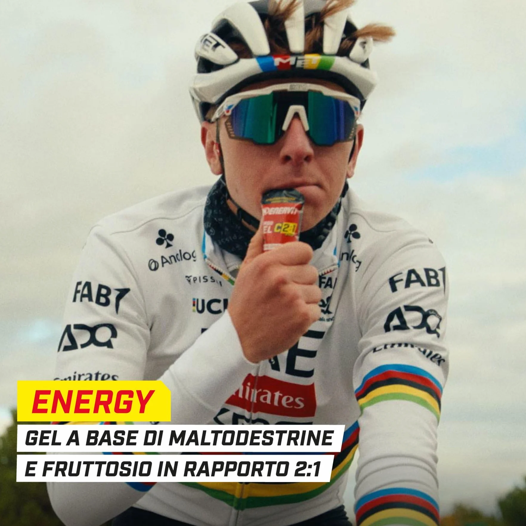 Enervit Carbo Gel C2:1PRO Lime Gel Energetico 40g Carboidrati 24x60ml Senza Glutine