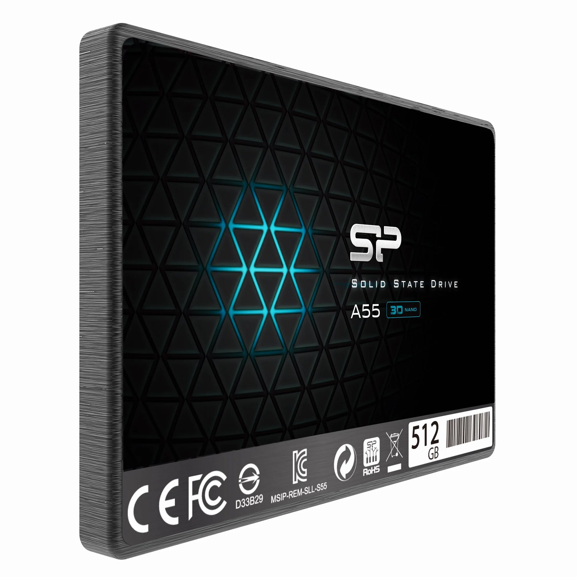 Silicon Power SSD 512GB 3D NAND A55 SLC Cache 2.5" SATA III 7mm SSD interno