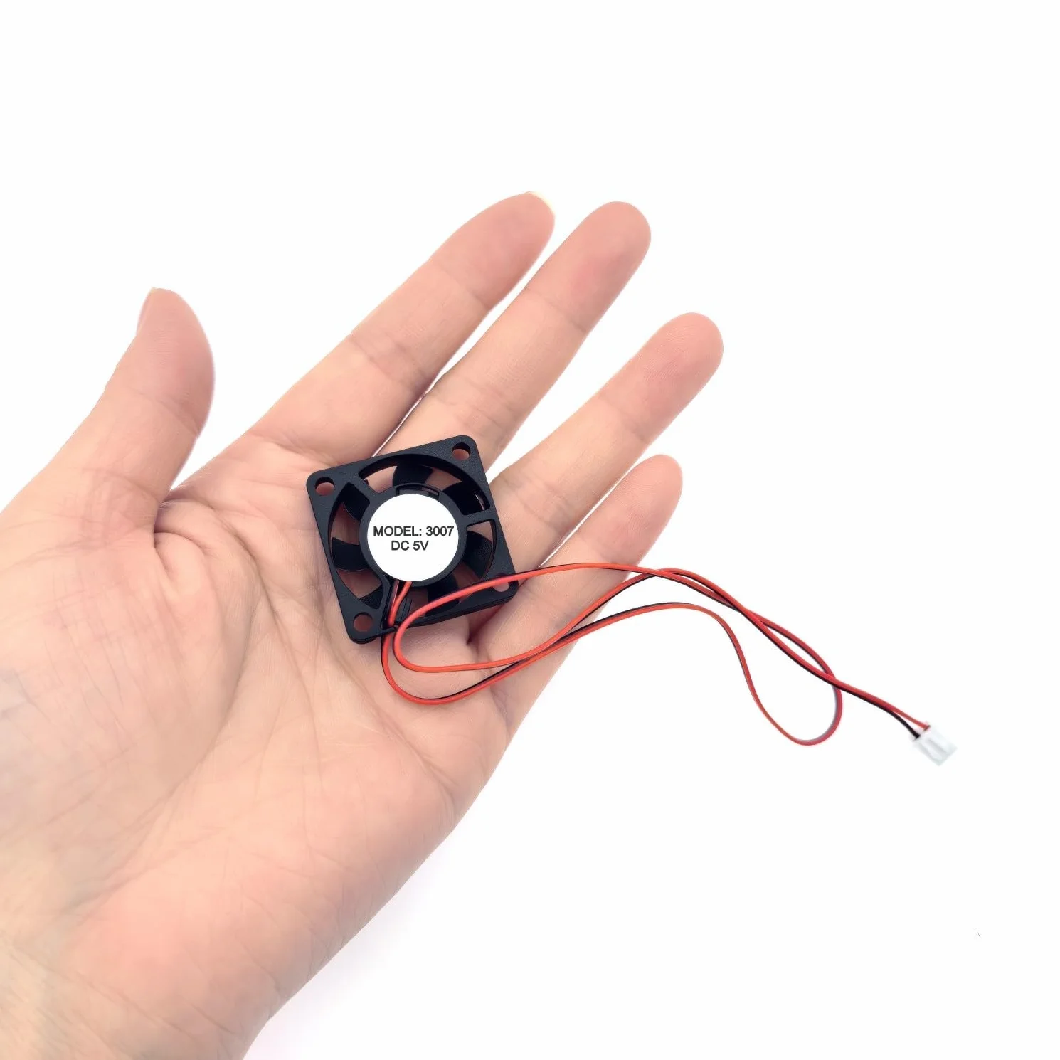 JZK 30x30x7 mm DC 5V mini ventola di raffreddamento 30mm con connettore a 2 pin, 8000 rpm, 0,08A, 3007 piccola ventola brushless DC 3cm per scheda di sviluppo, scheda grafica, ventola per stampante 3D