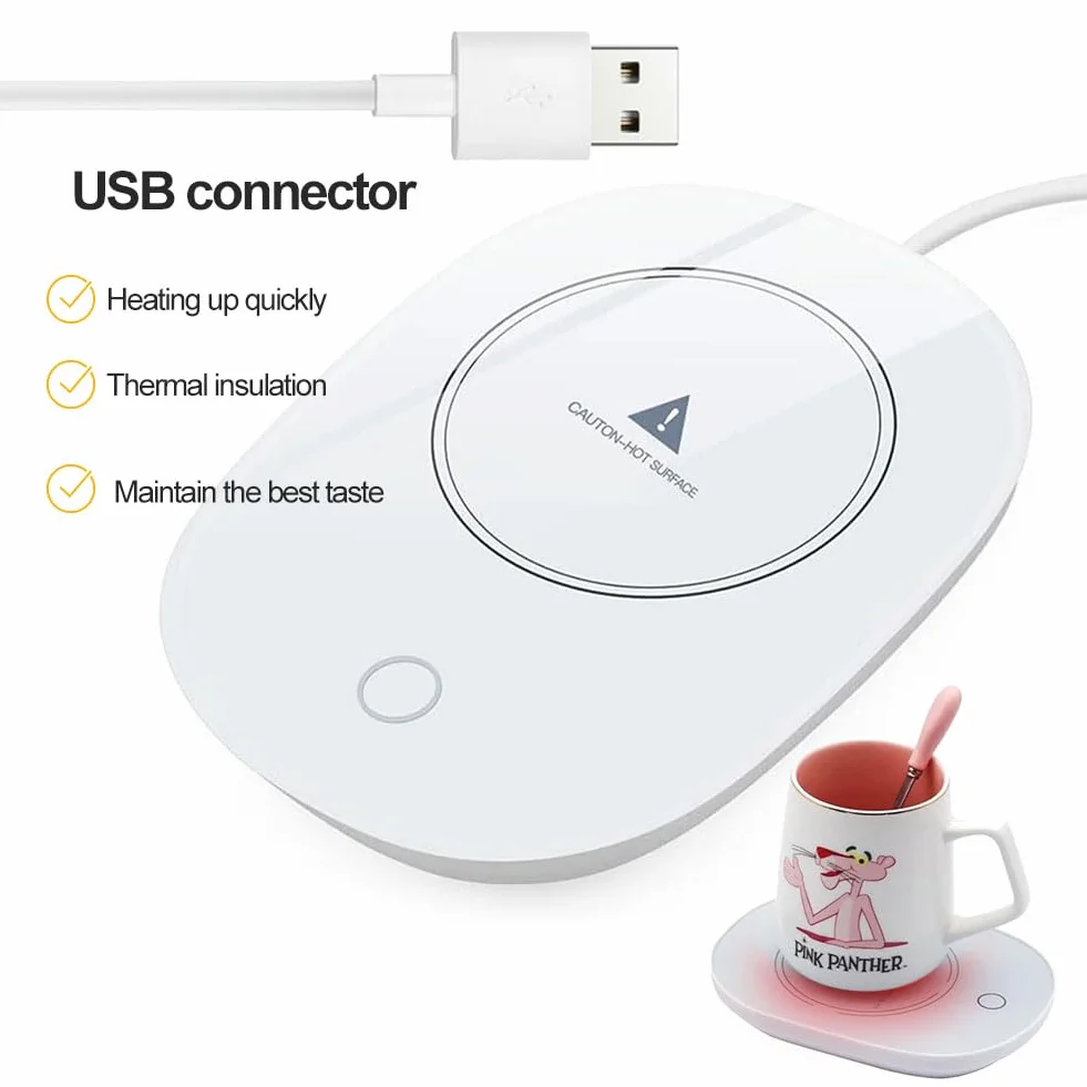 Scalda Tazza Usb,Scaldatazze Da Caffè,Usb Digitale 55 ℃ Scalda Bevande,Scalda Tazza Portatile,Scalda Tazze, Scalda Tazza Elettrico Intelligente Per Scrivania Da Ufficio,Tè caldo,succo,latte