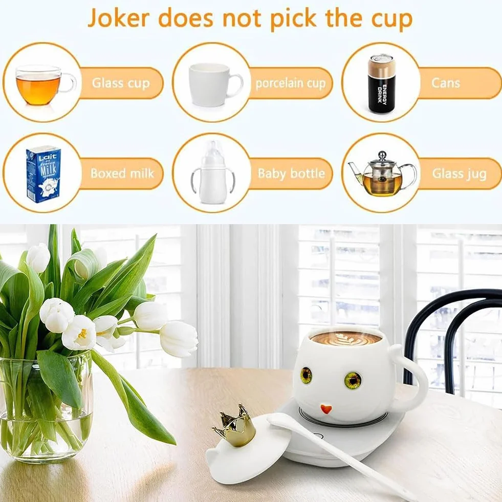 Scalda Tazza Usb,Scaldatazze Da Caffè,Usb Digitale 55 ℃ Scalda Bevande,Scalda Tazza Portatile,Scalda Tazze, Scalda Tazza Elettrico Intelligente Per Scrivania Da Ufficio,Tè caldo,succo,latte