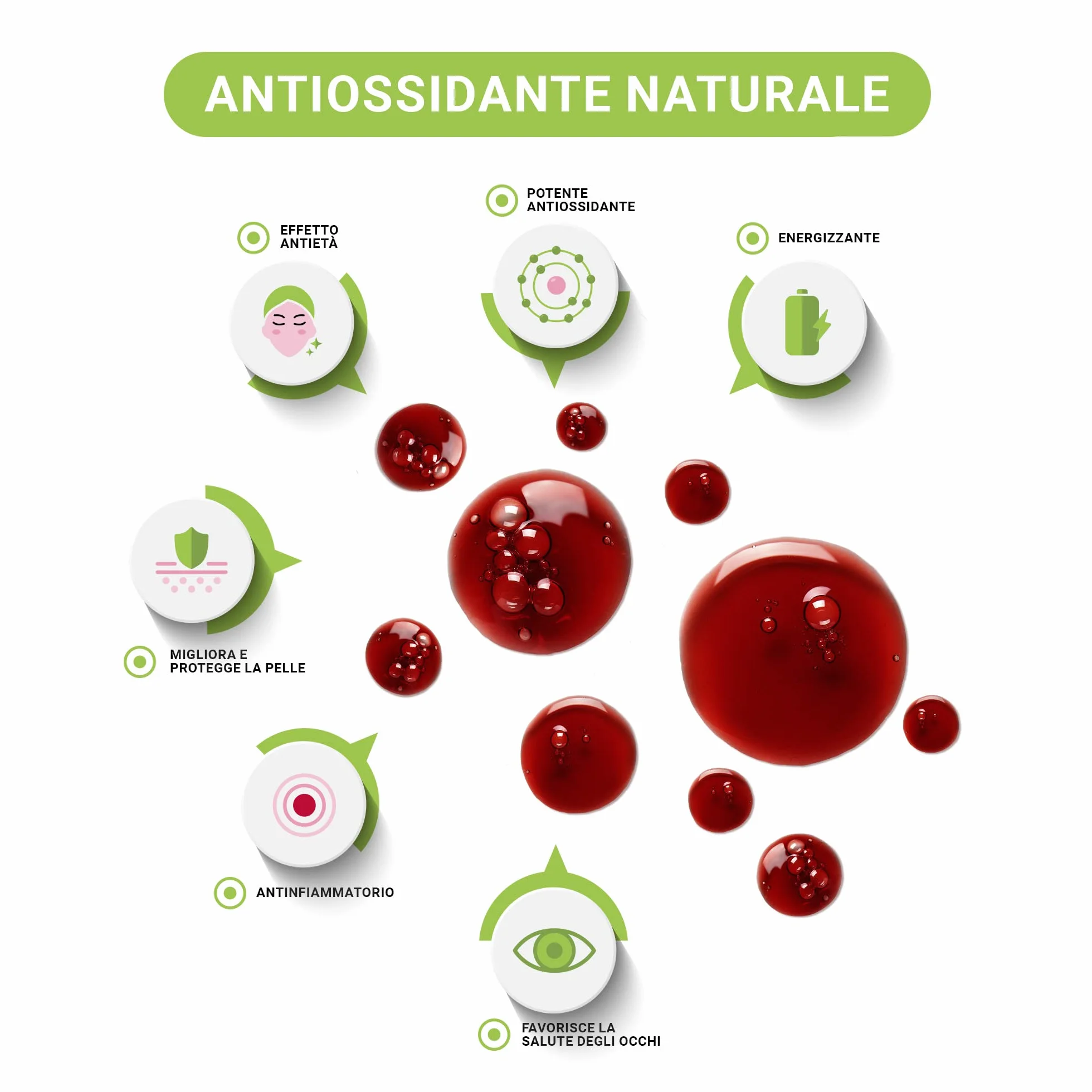 Astaxantina biologica 30 capsule vegetali 8 mg Antiossidante naturale occhi pelle
