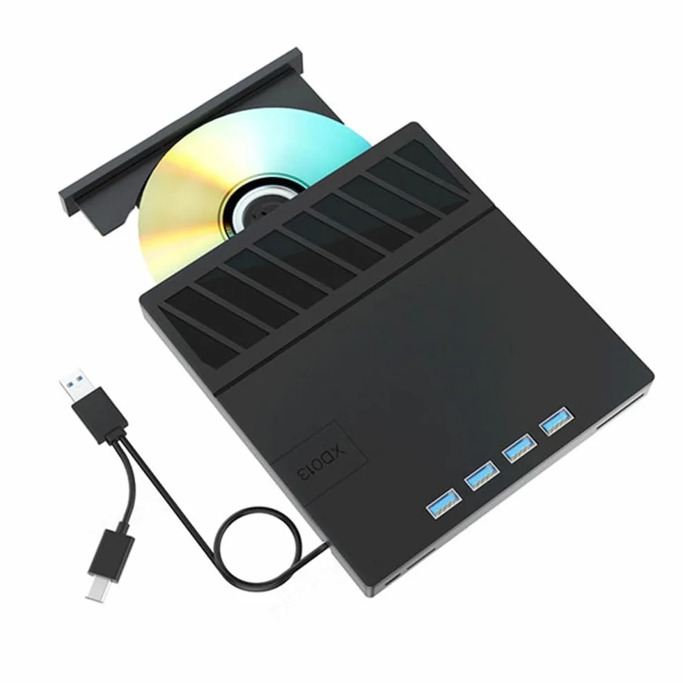 USB 3.0 Type-C Moltiplicazione unità Ottica Blu-Ray Esterna Lettore CD/Dvd/BD -/+RW Masterizzatore Lettore di Masterizzazione per PC Portatile